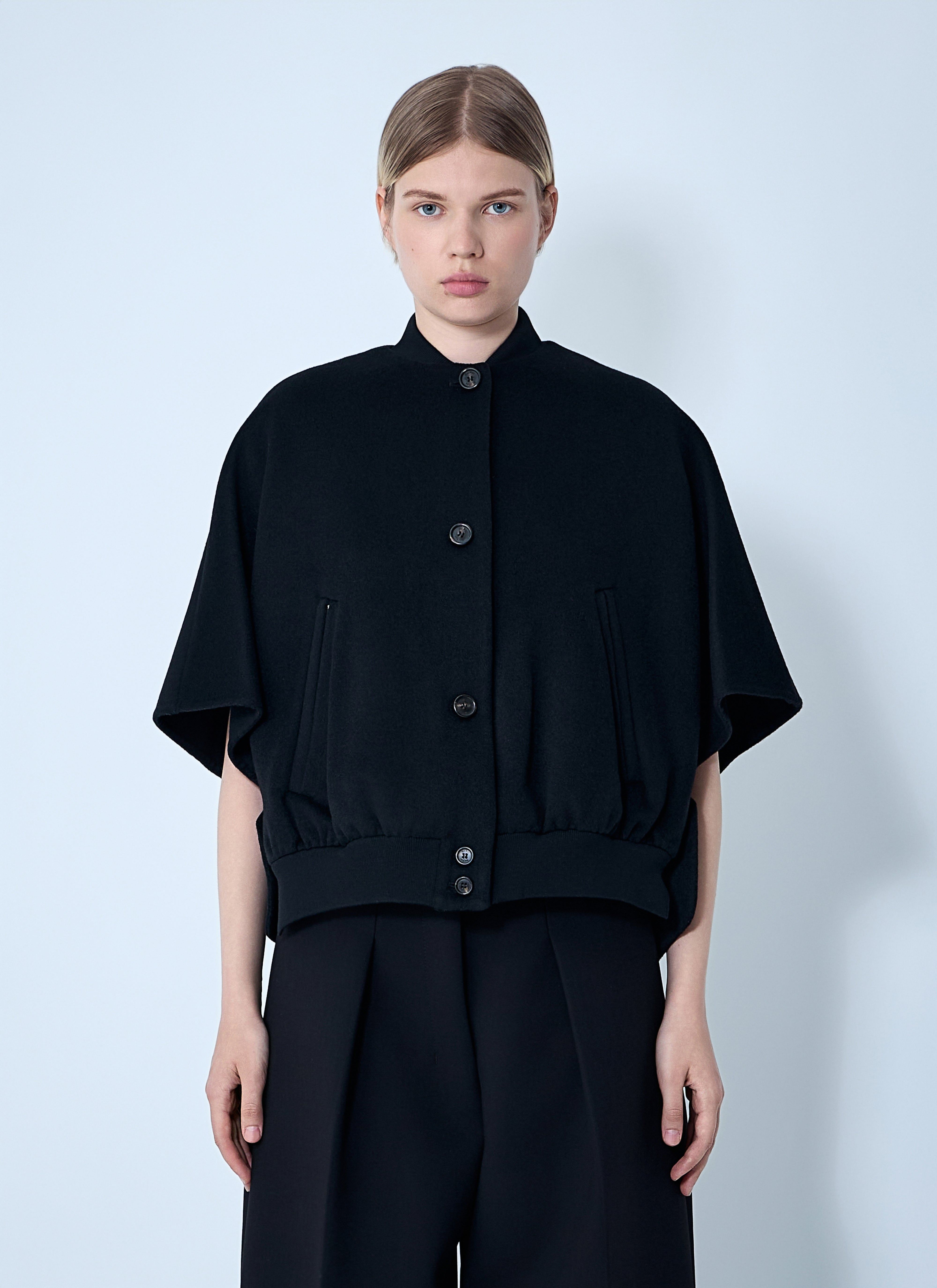 Max Mara Women Cashmere Cropped Sleeve Jacket