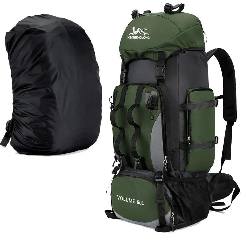 Men's 90L Camping Backpack Large Capacity for Travel & Hiking Gear - Overture Gifts