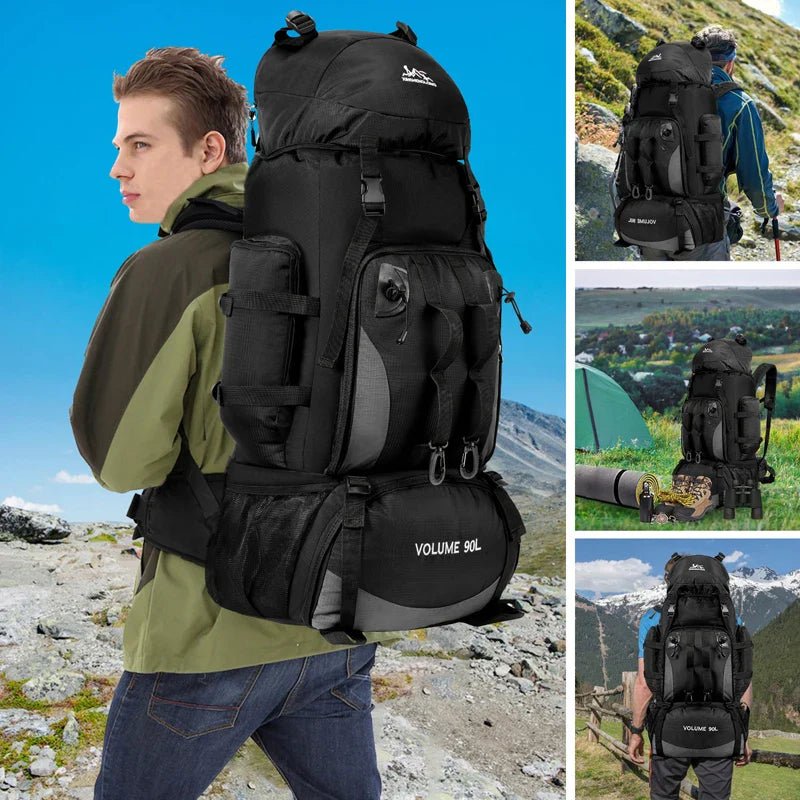 Men's 90L Camping Backpack Large Capacity for Travel & Hiking Gear - Overture Gifts