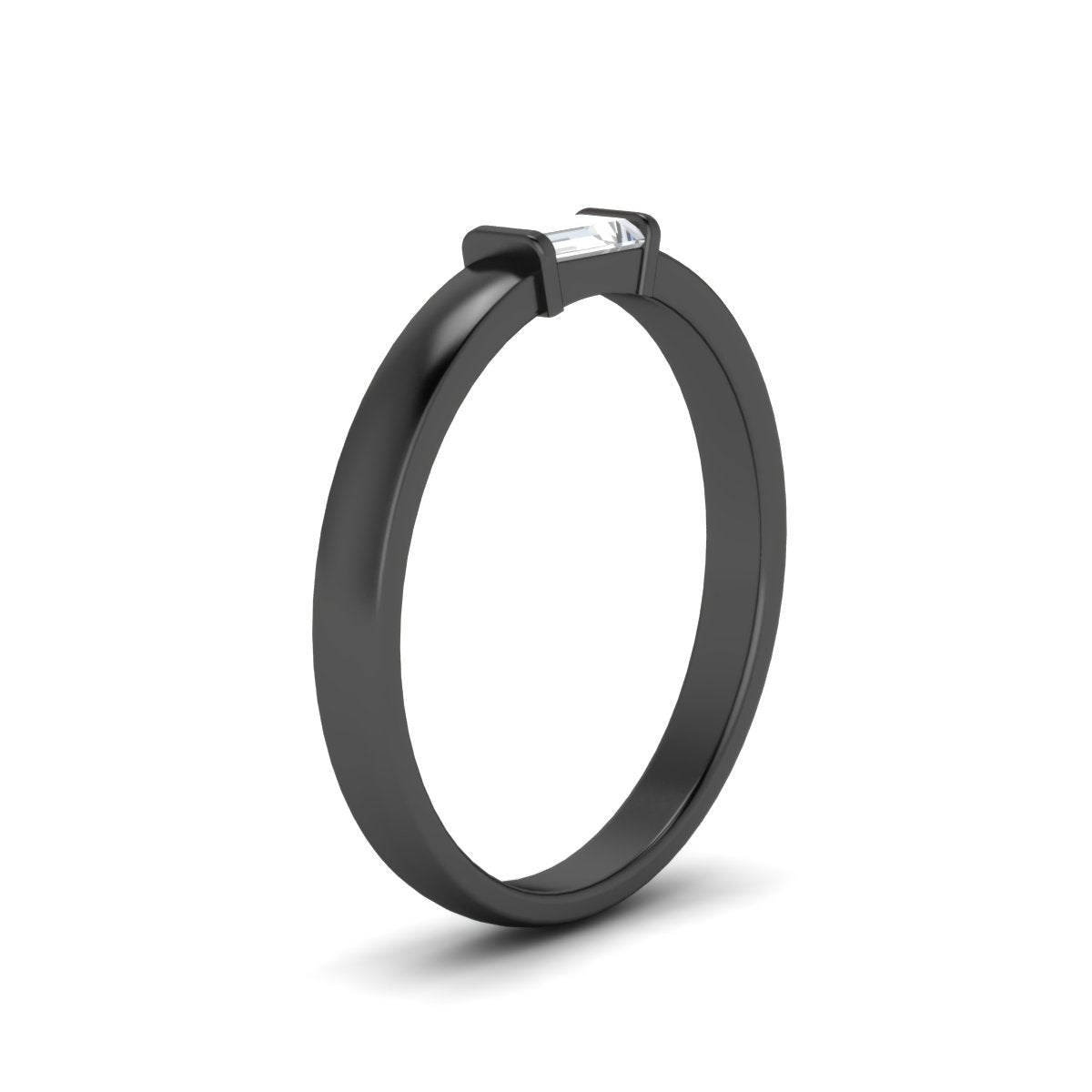 Mens Baguette Diamond Engagement Ring