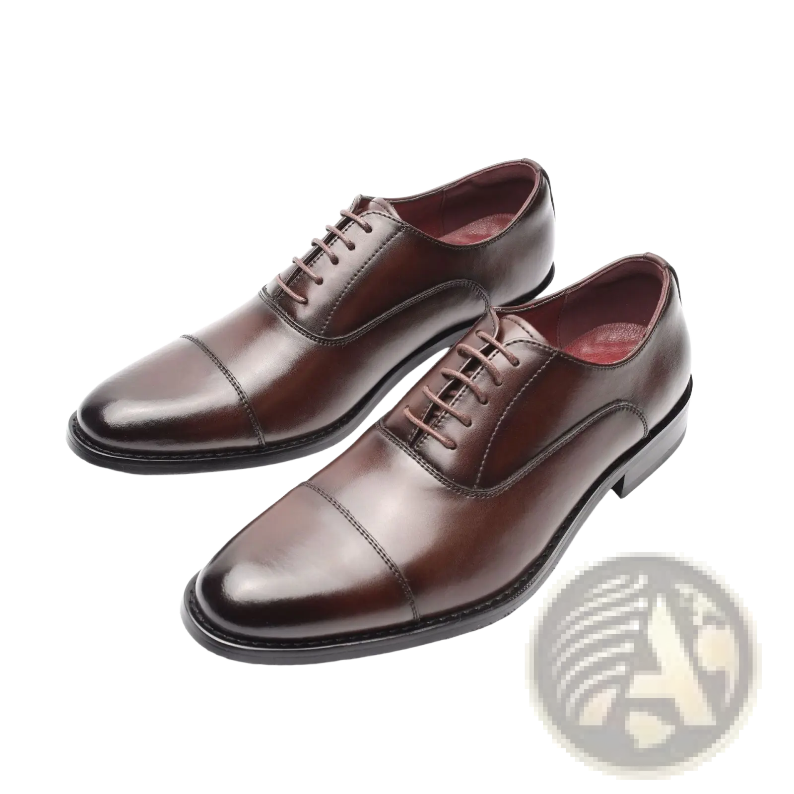 Men's British Leather Cap Toe 6cm Height Increasing Oxfords