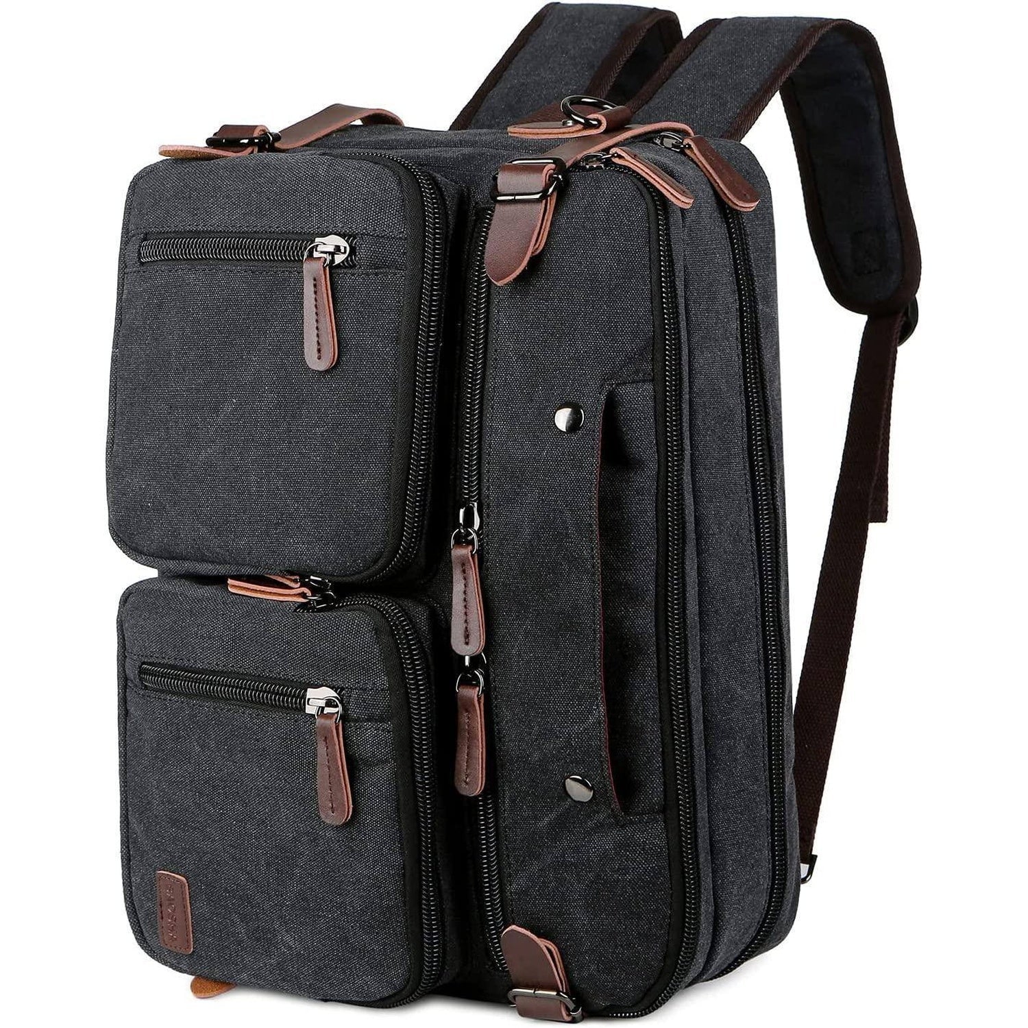 Men's Canvas Messenger Bag – Structured Office Carry - Overture Gifts