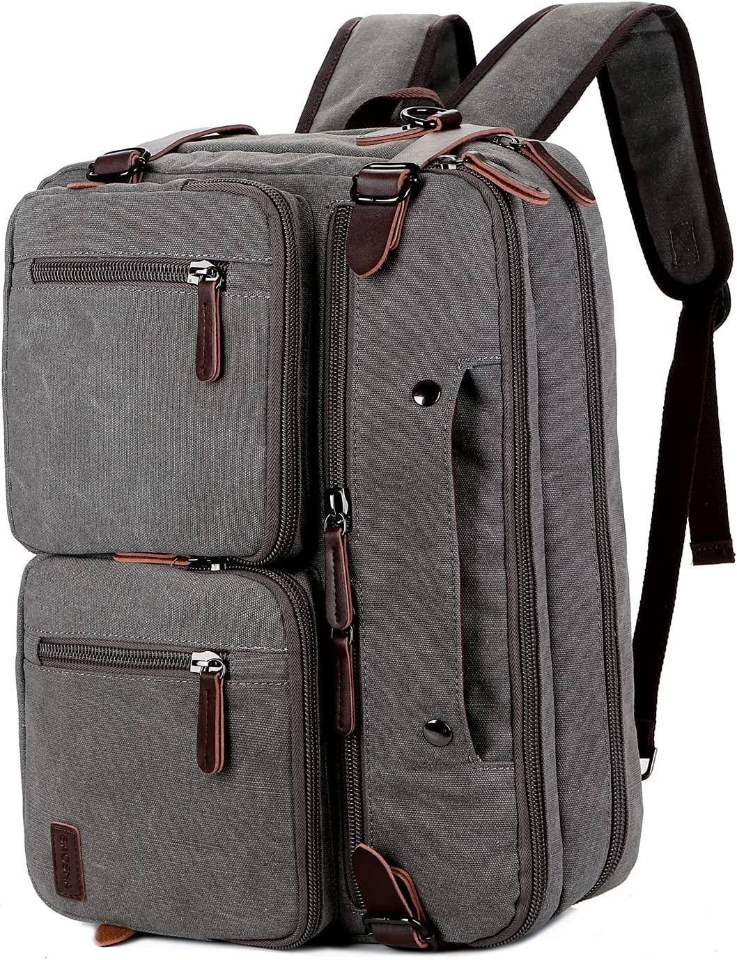 Men's Canvas Messenger Bag – Structured Office Carry - Overture Gifts