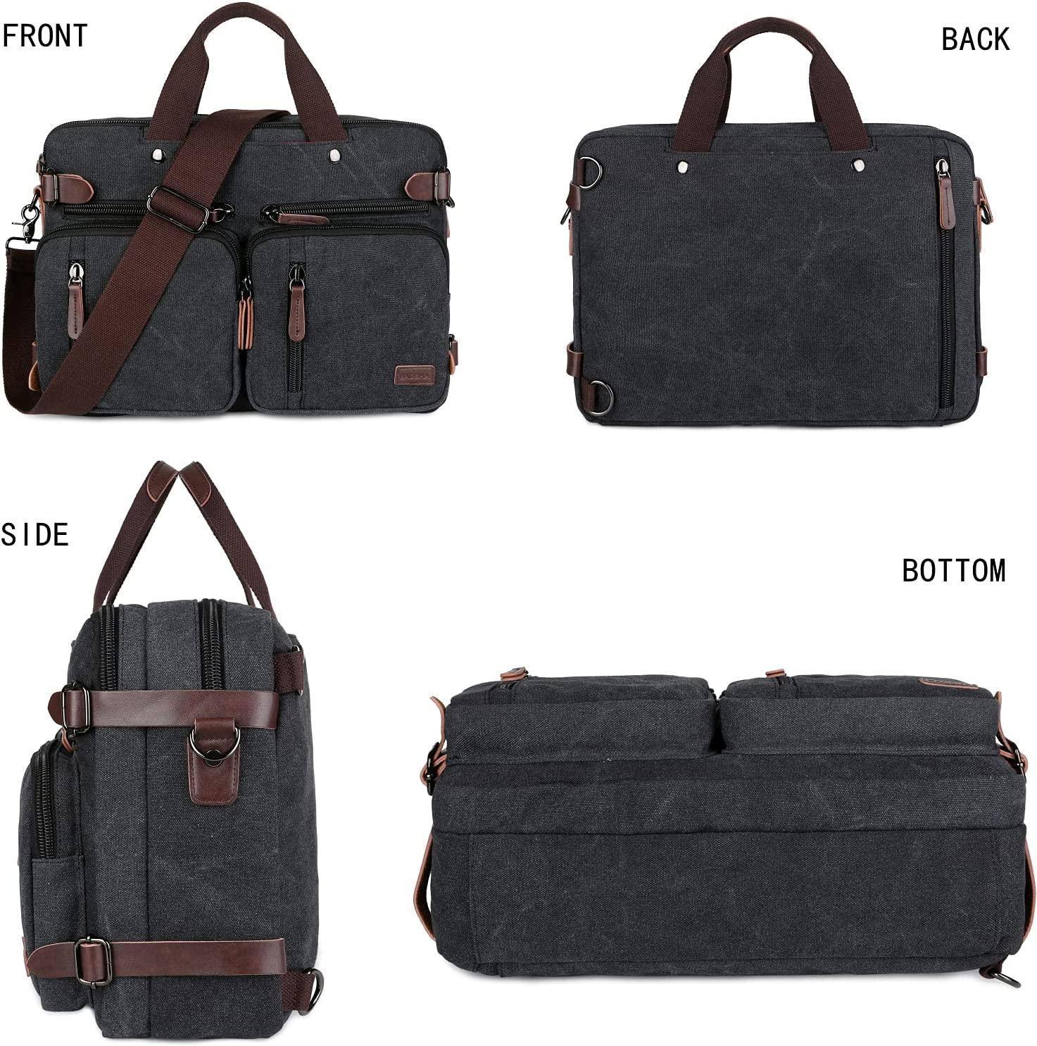 Men's Canvas Messenger Bag – Structured Office Carry - Overture Gifts