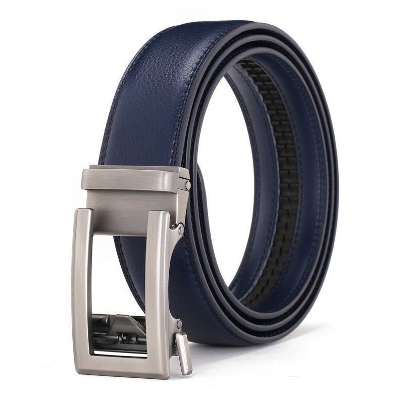 Men's Genuine Leather Belt Alloy Youth Business - Overture Gifts