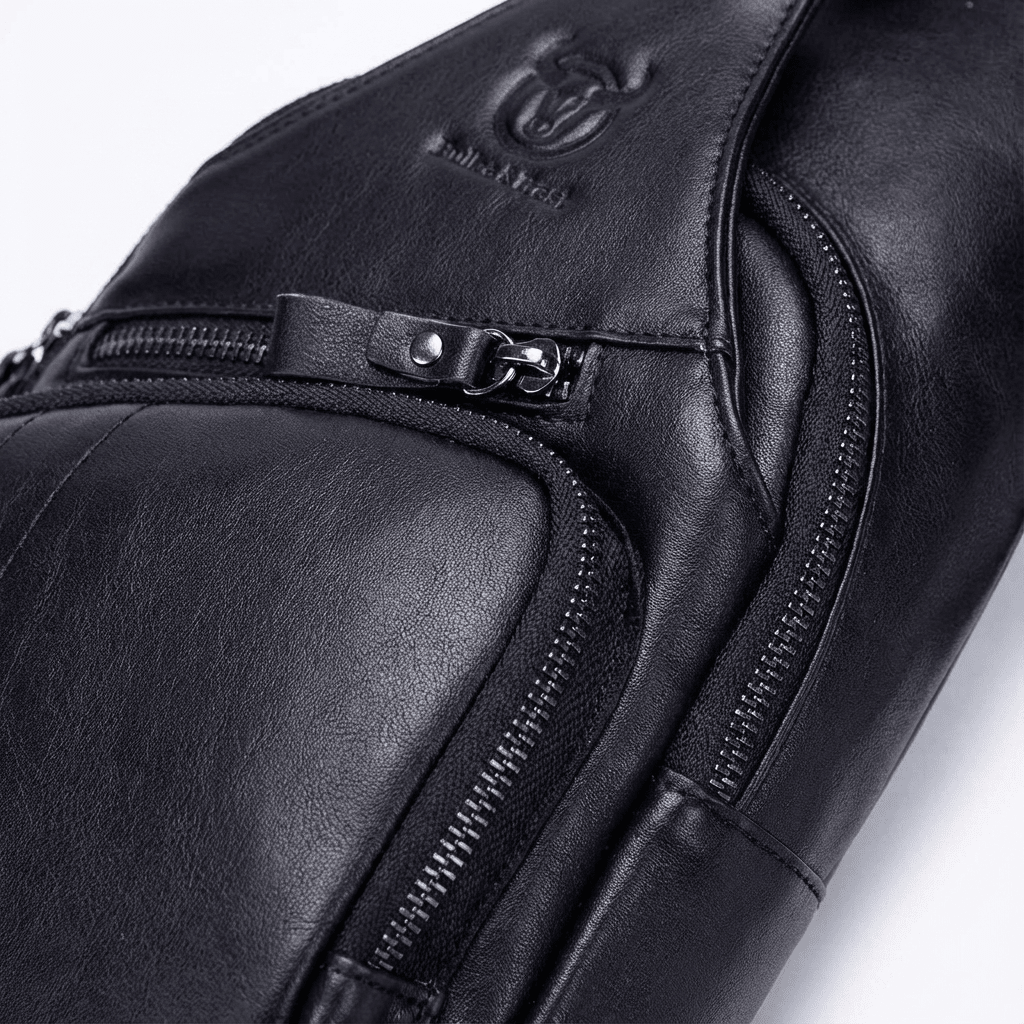 Men's Genuine Leather Sling Bag – Refined Daily Carry - Overture Gifts