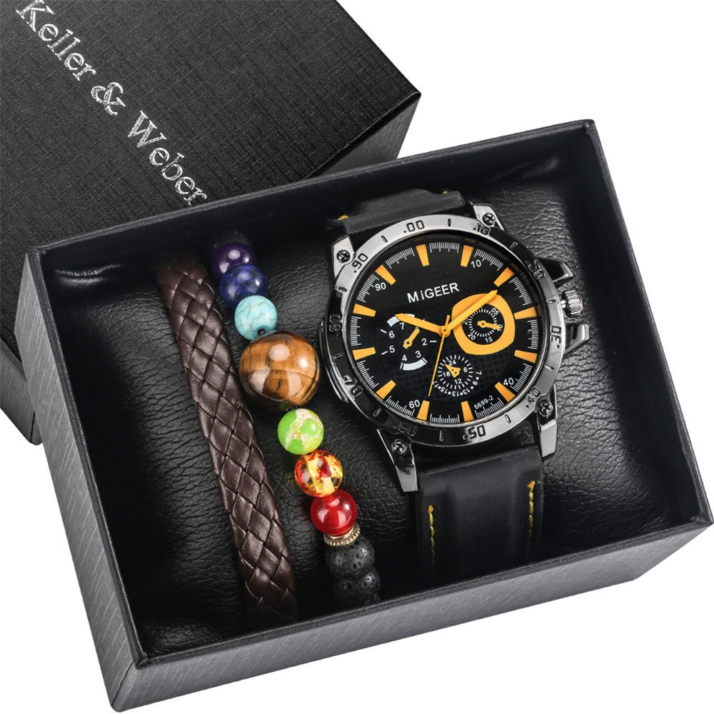 Men's Gift Box Watch Bracelet Set - Overture Gifts