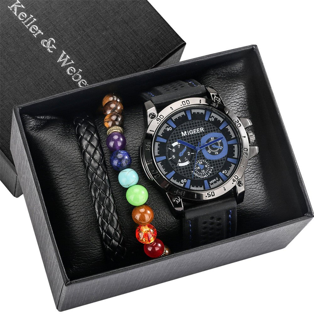 Men's Gift Box Watch Bracelet Set - Overture Gifts