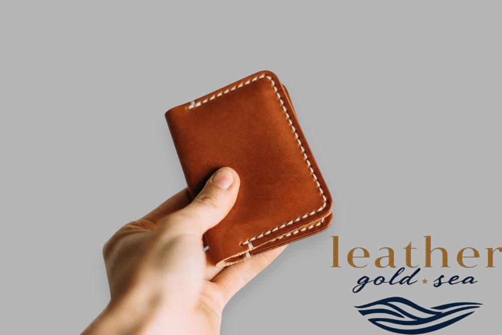 Mens Italian Leather Wallets - Brown Handmade - Overture Gifts