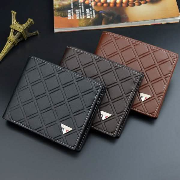 Men's RFID Genuine Leather Slim Trifold Wallet - Overture Gifts
