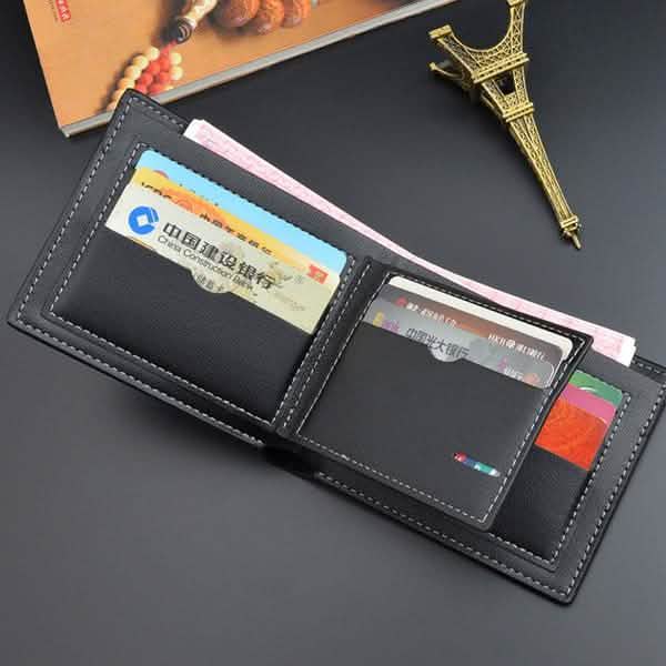 Men's RFID Genuine Leather Slim Trifold Wallet - Overture Gifts