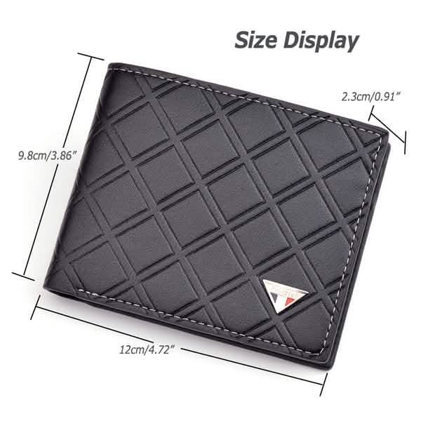 Men's RFID Genuine Leather Slim Trifold Wallet - Overture Gifts
