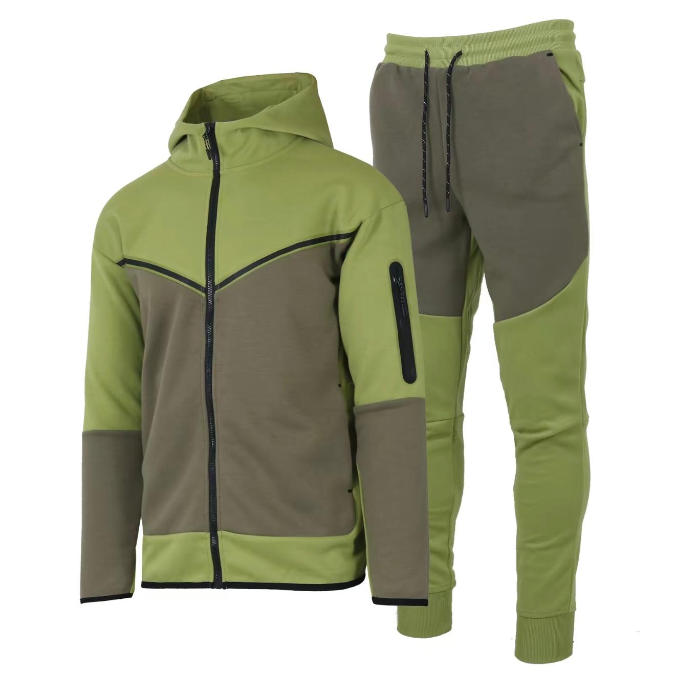 Men's Two-Tone UltraTech Fleece Athletic Tracksuit - Hoodie and Joggers - Overture Gifts