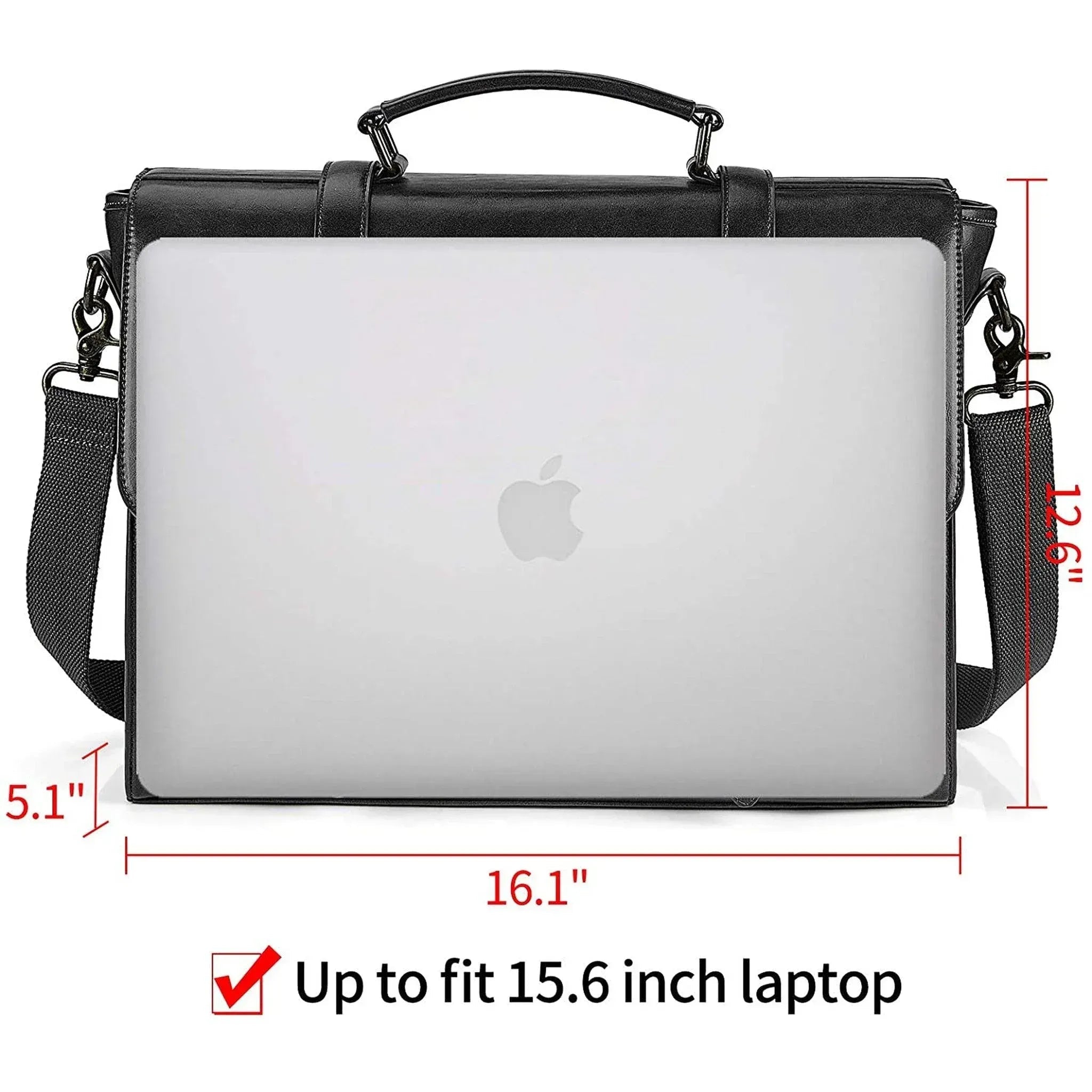 Men's Vegan Leather Messenger Bag – Professional Laptop Carry - Overture Gifts