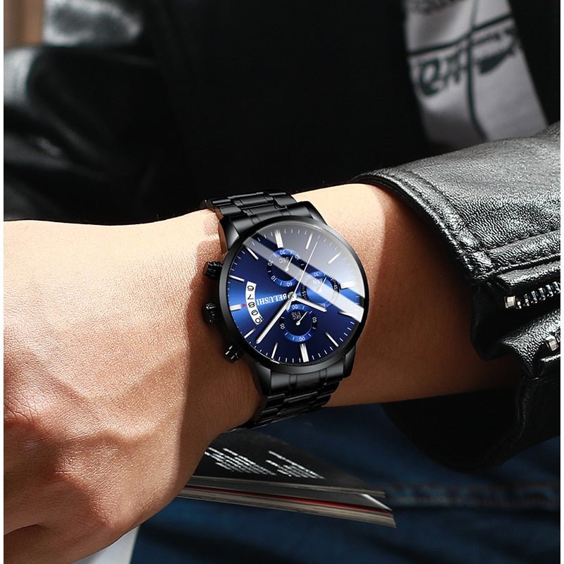 Men's Watch Luxury Brand BELUSHI High-end Man Business Casual Watches Mens Waterproof Sports Quartz Wristwatch relogio masculino - Overture Gifts