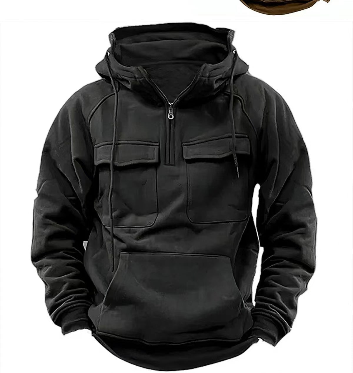 Men's Zip-up Hoodies Sweatshirt With Drawstring And Pocket Design Fashion Casual Sports Sweatshirt - Overture Gifts