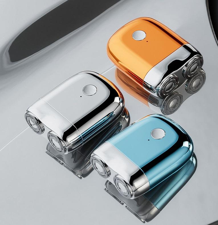 Mini electric shaver with magnetic suction dual blade heads 2-speed USB charging mini portable men's electric shaver - Overture Gifts
