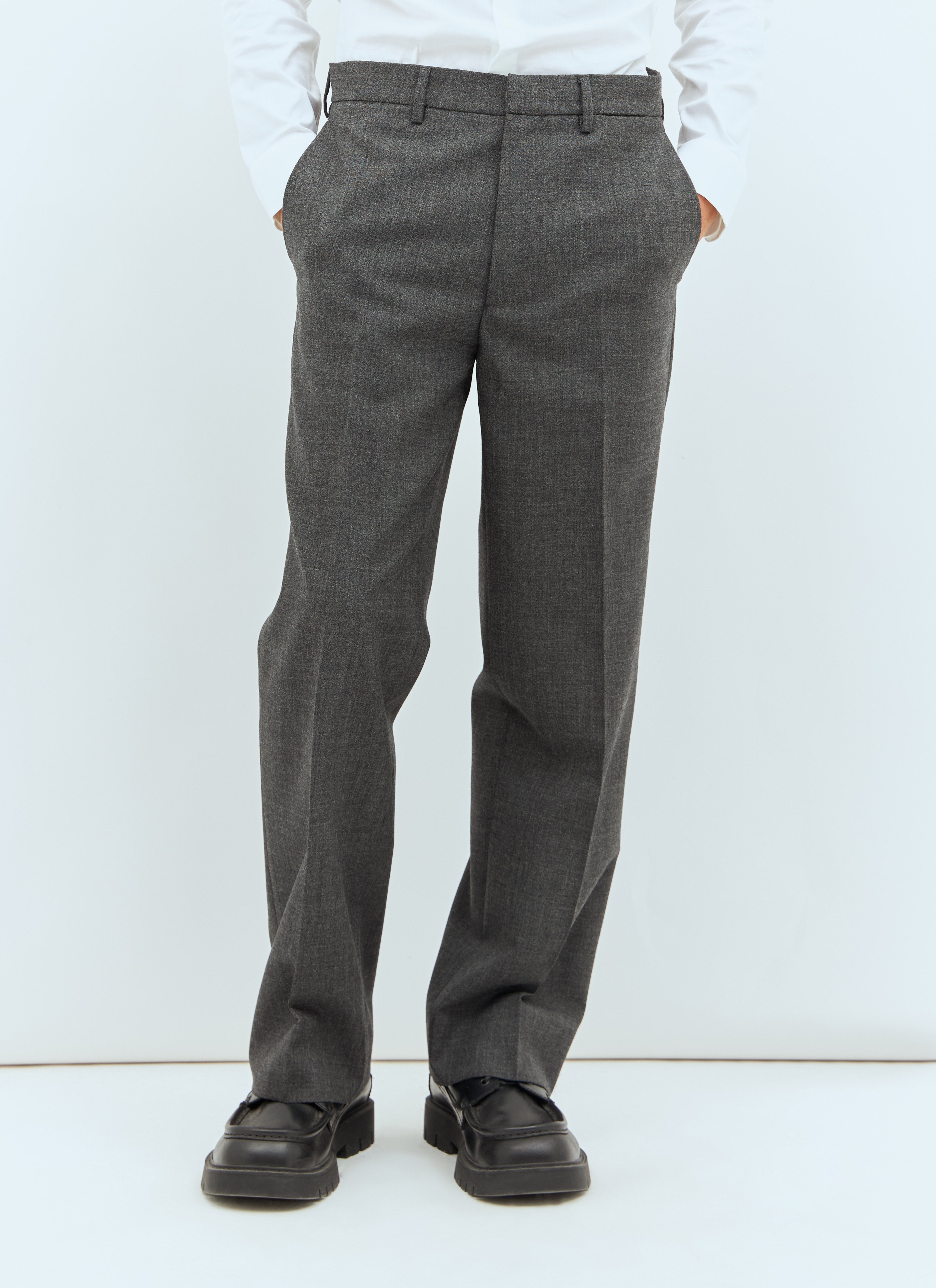Miu Miu Men Marled Wool Pants
