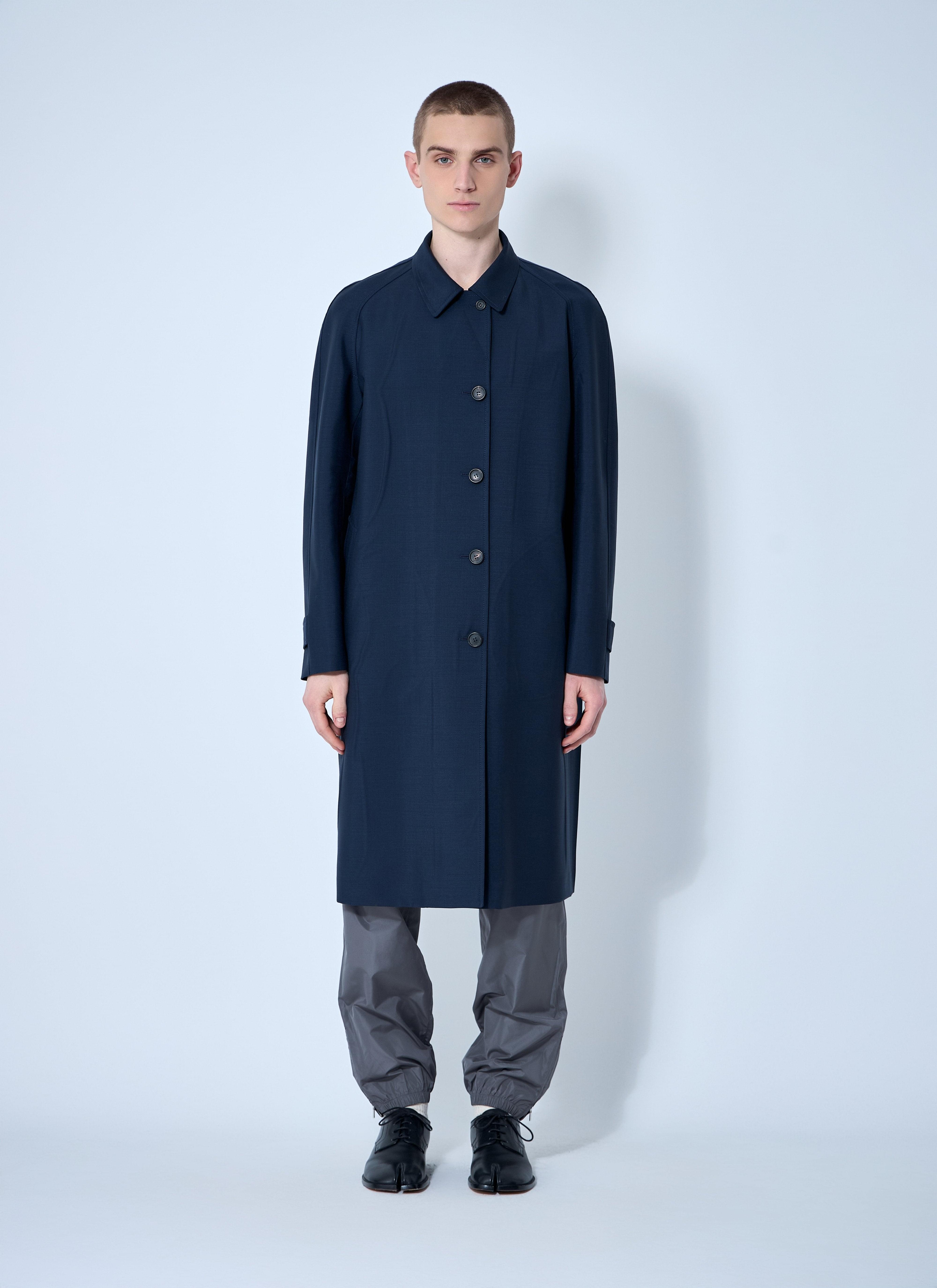 Miu Miu Men Single-Breasted Mohair Coat