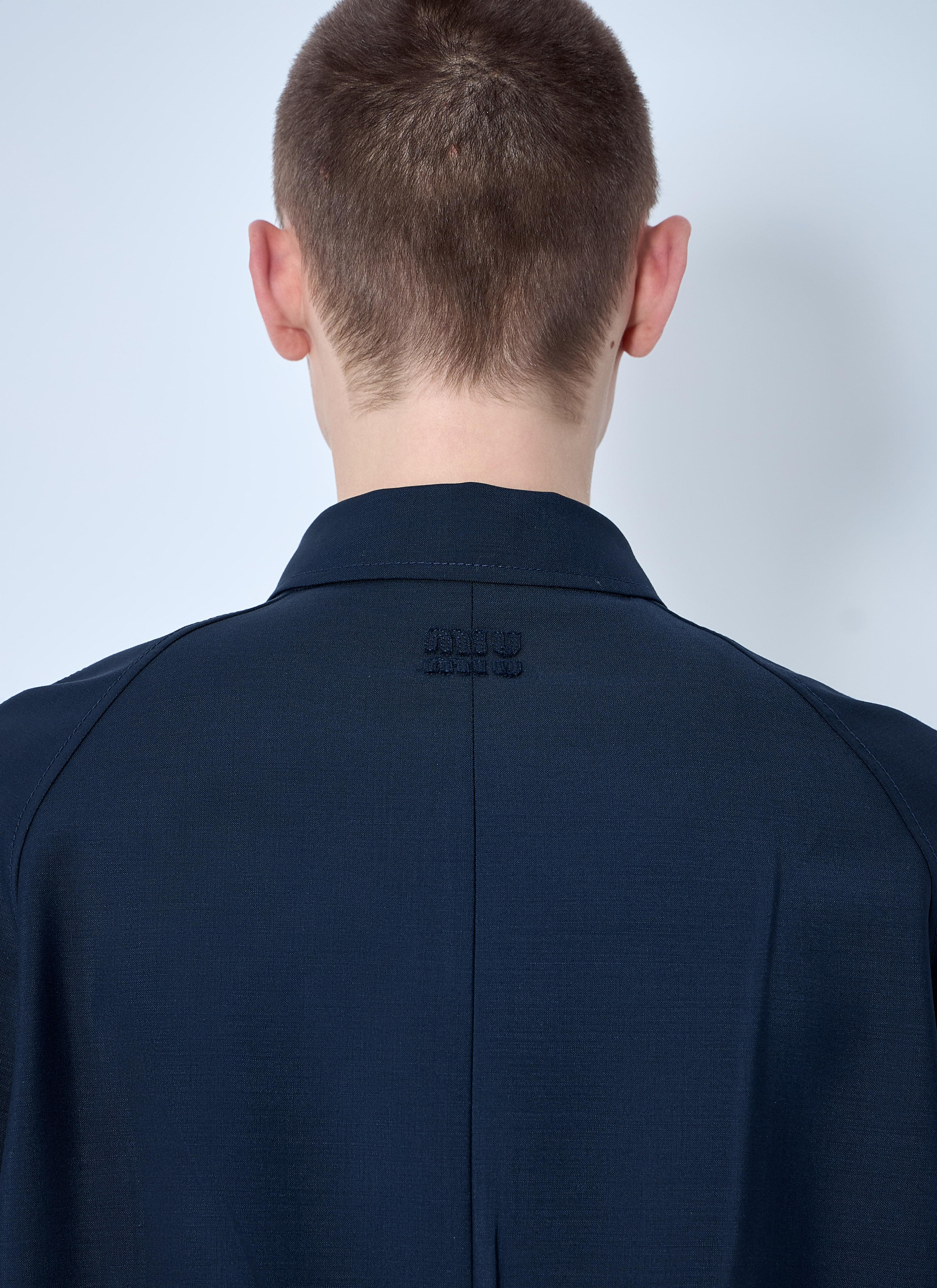 Miu Miu Men Single-Breasted Mohair Coat