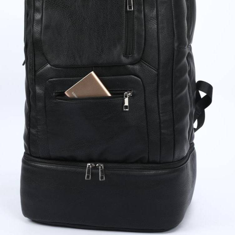 Black Leather Patented Carry-on Bag (XL Design) (Only 300 Made)
