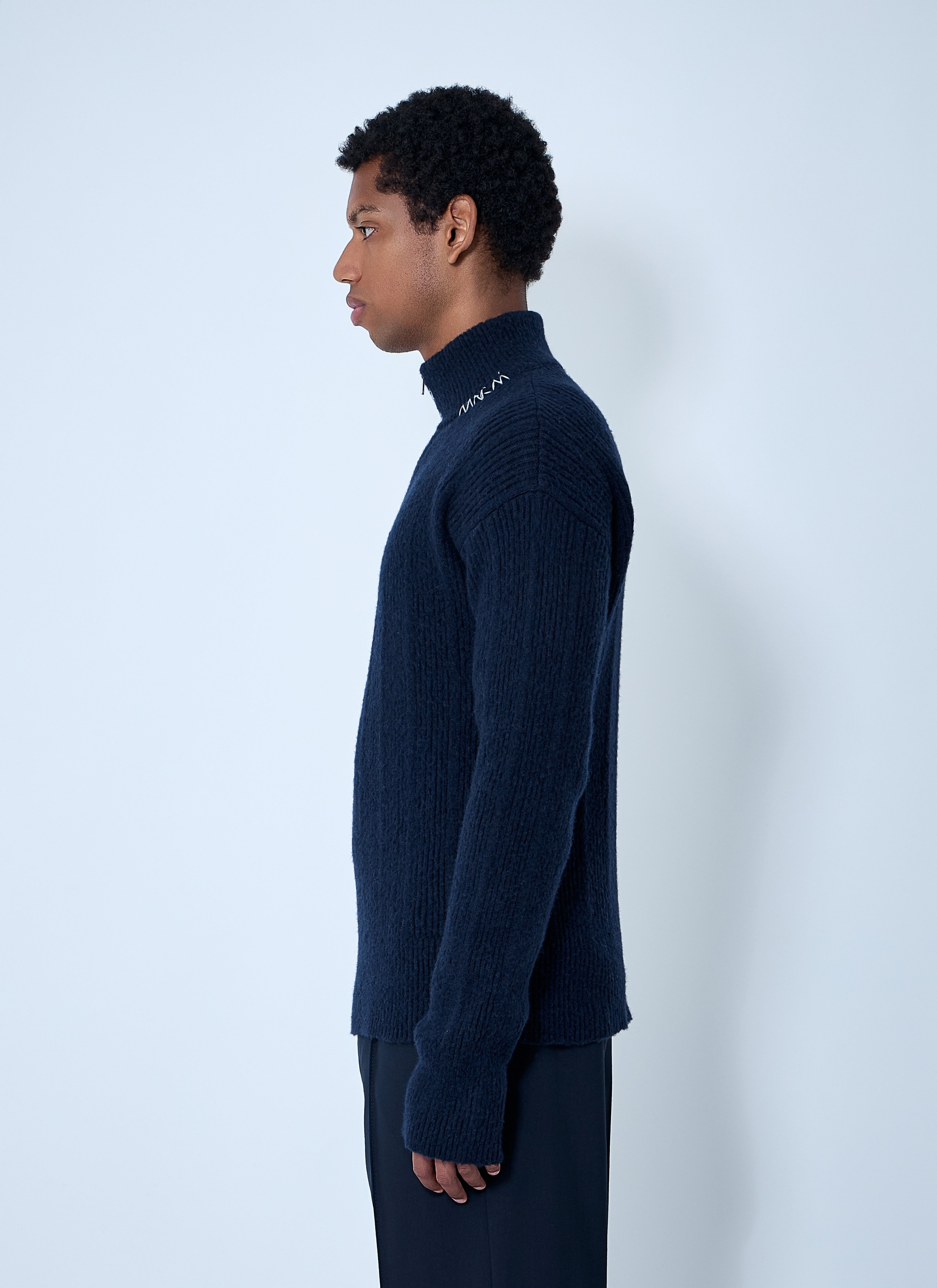 Marni Men Logo Embroidery Sweater