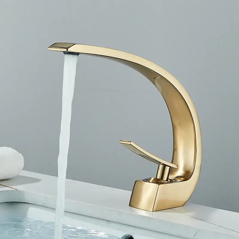 Modern matte black luxury brass basin faucet bathroom mixer tap - Overture Gifts