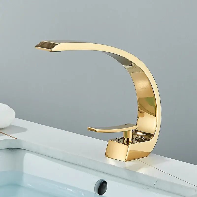 Modern matte black luxury brass basin faucet bathroom mixer tap - Overture Gifts
