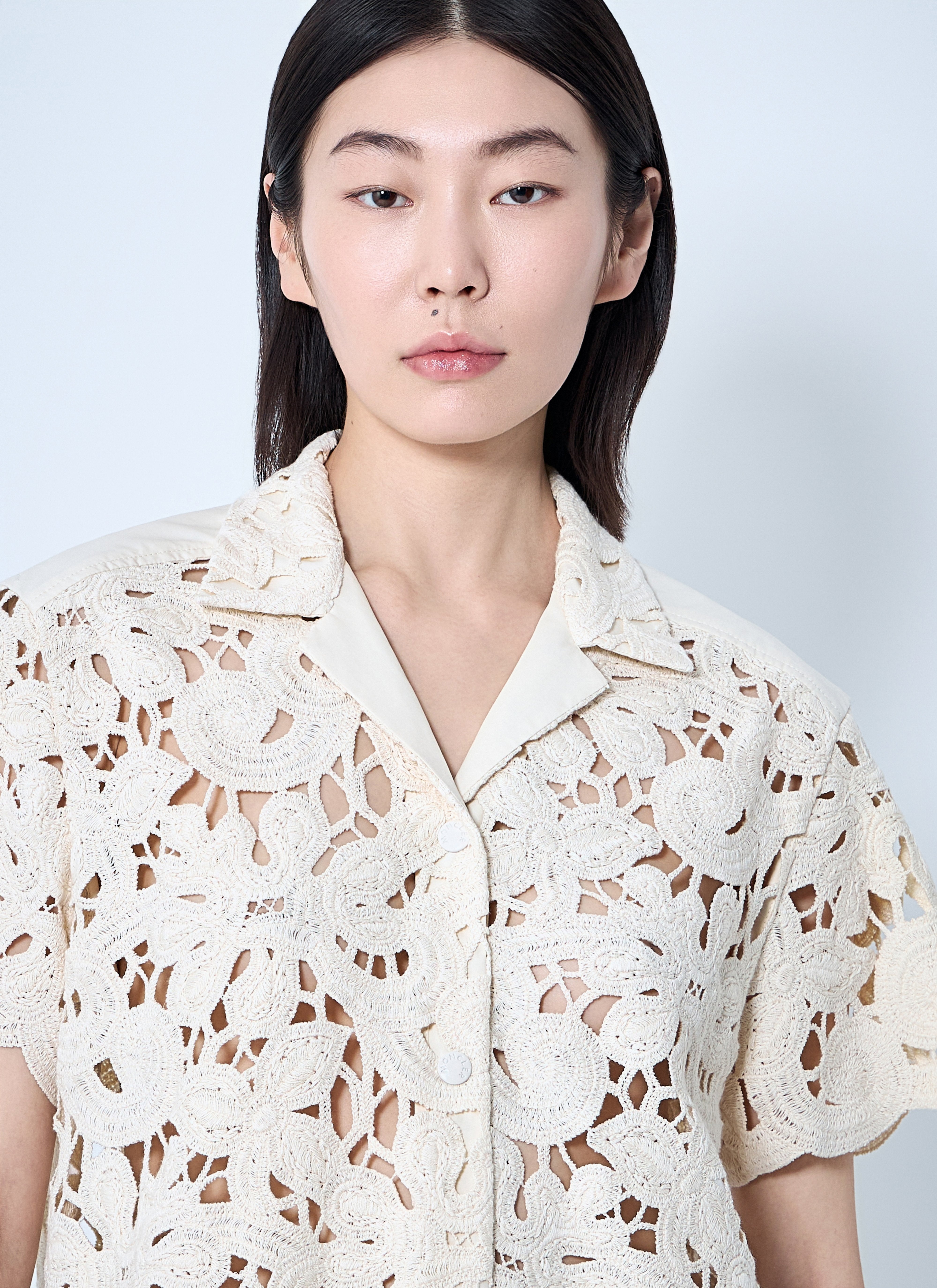 Moncler Women Short Sleeve Button-Down Shirt