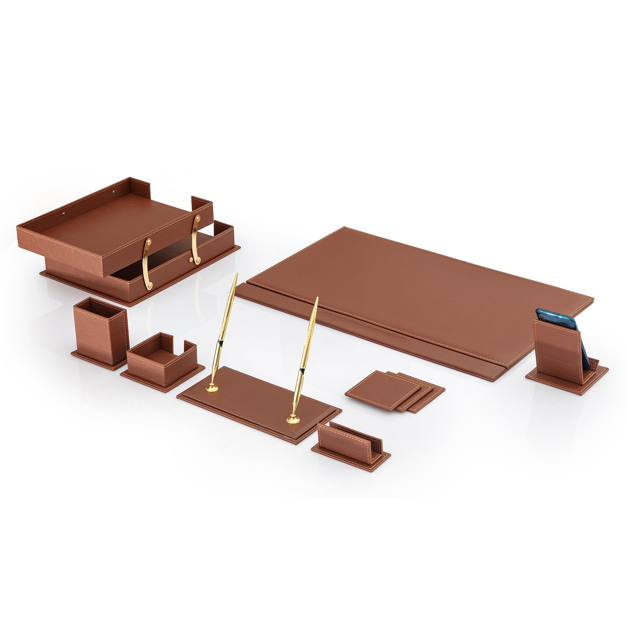 MOOG Classic Desk Organizer - Burgundy- 12 PCS - Overture Gifts