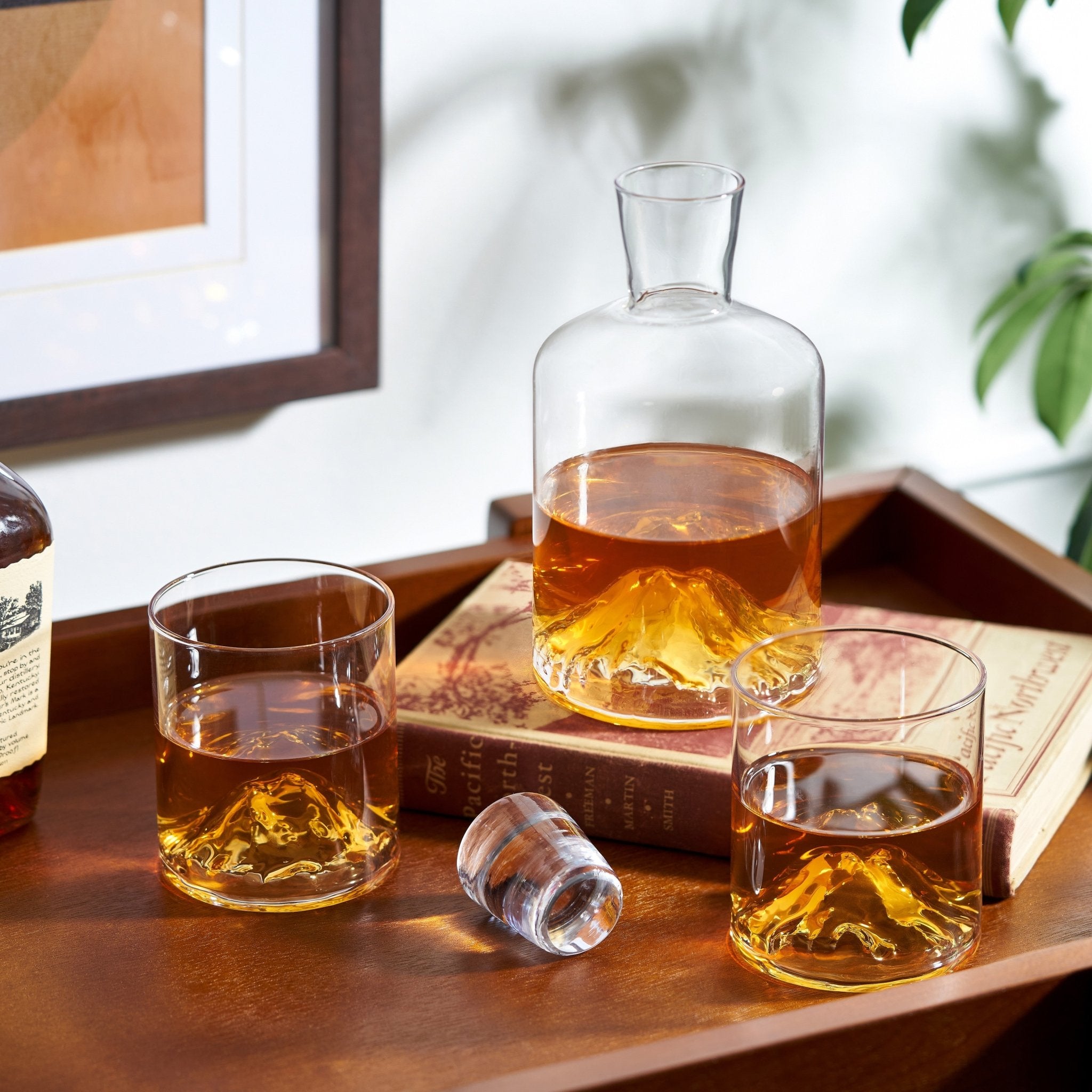Mountain Crystal Decanter and Tumbler Set - Overture Gifts