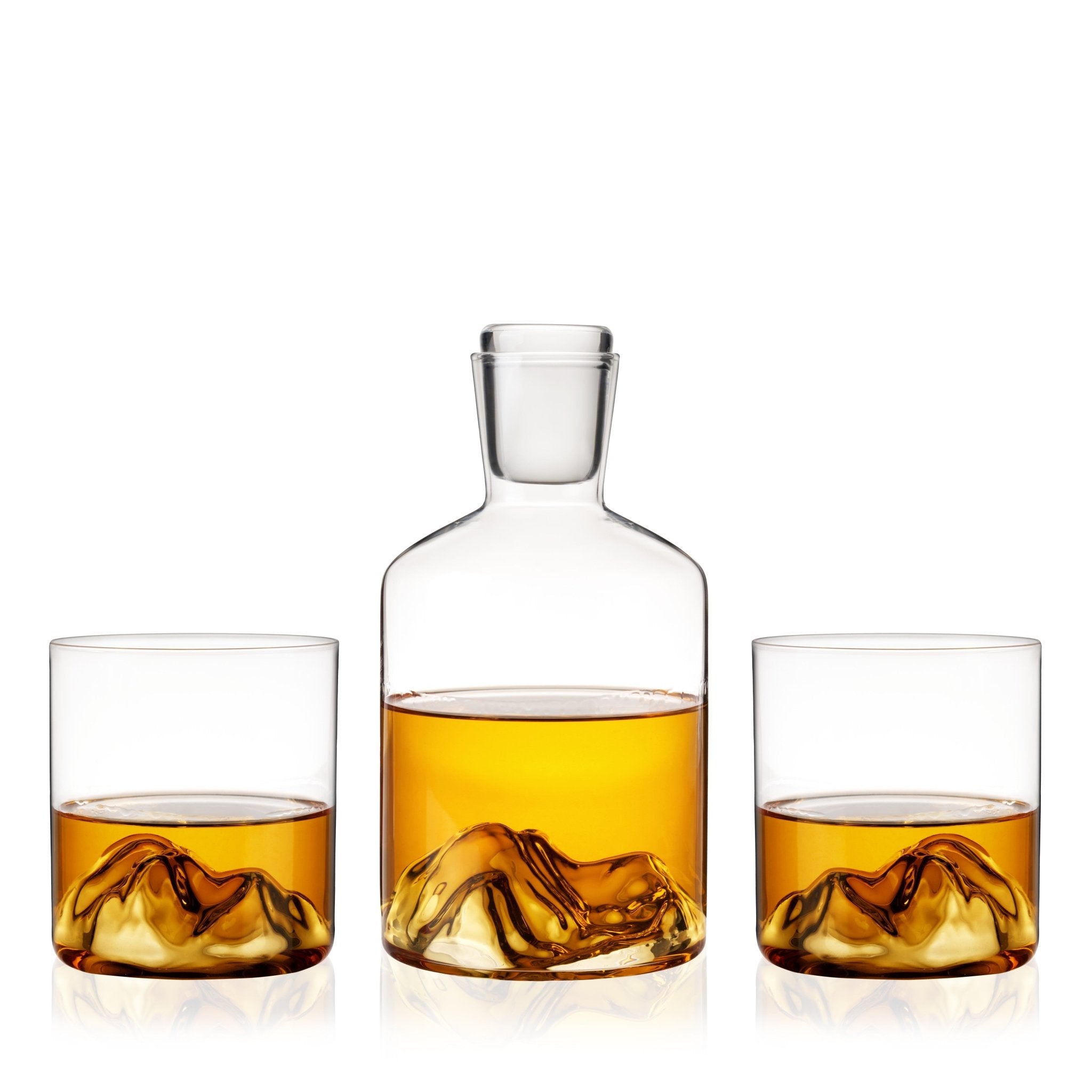 Mountain Crystal Decanter and Tumbler Set - Overture Gifts