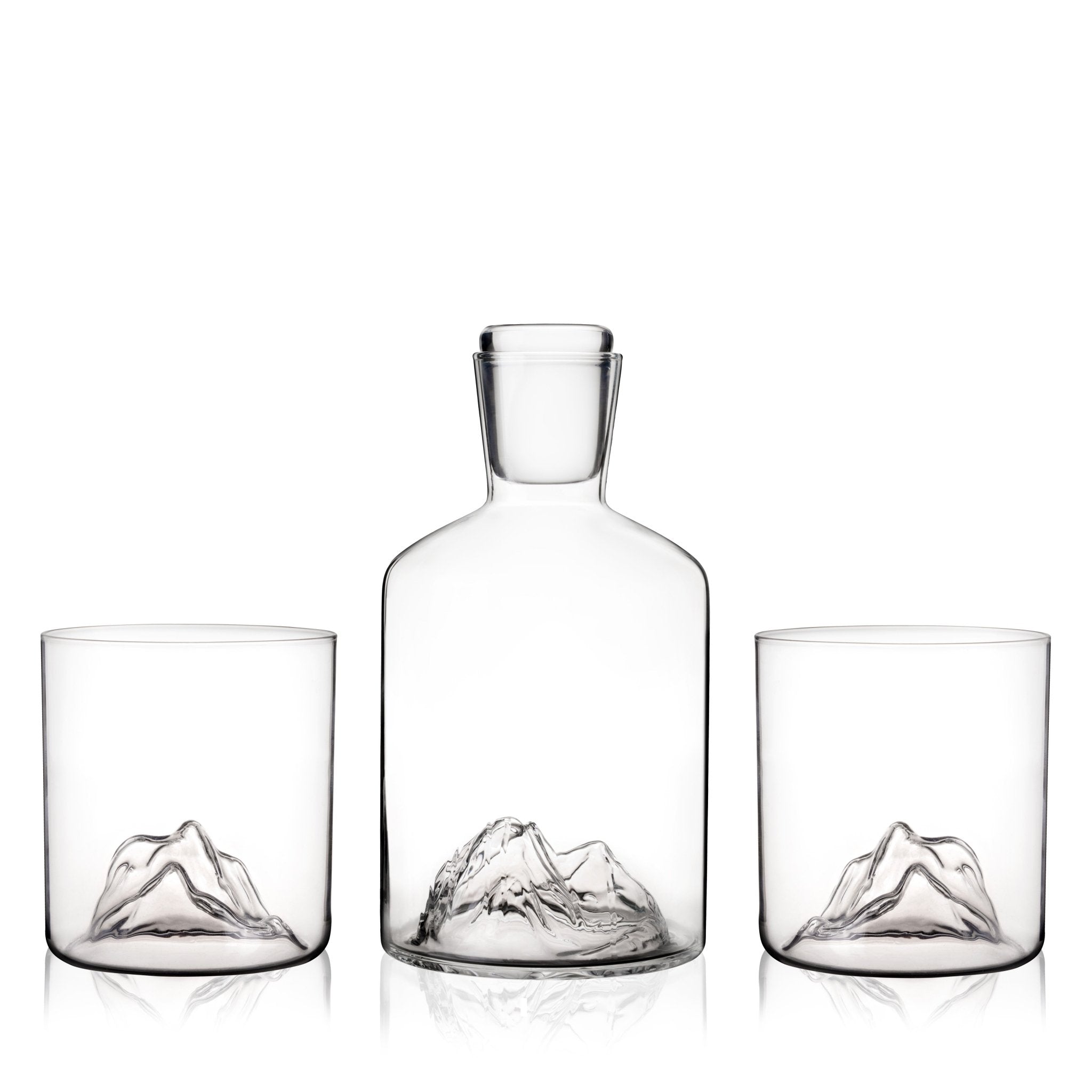 Mountain Crystal Decanter and Tumbler Set - Overture Gifts