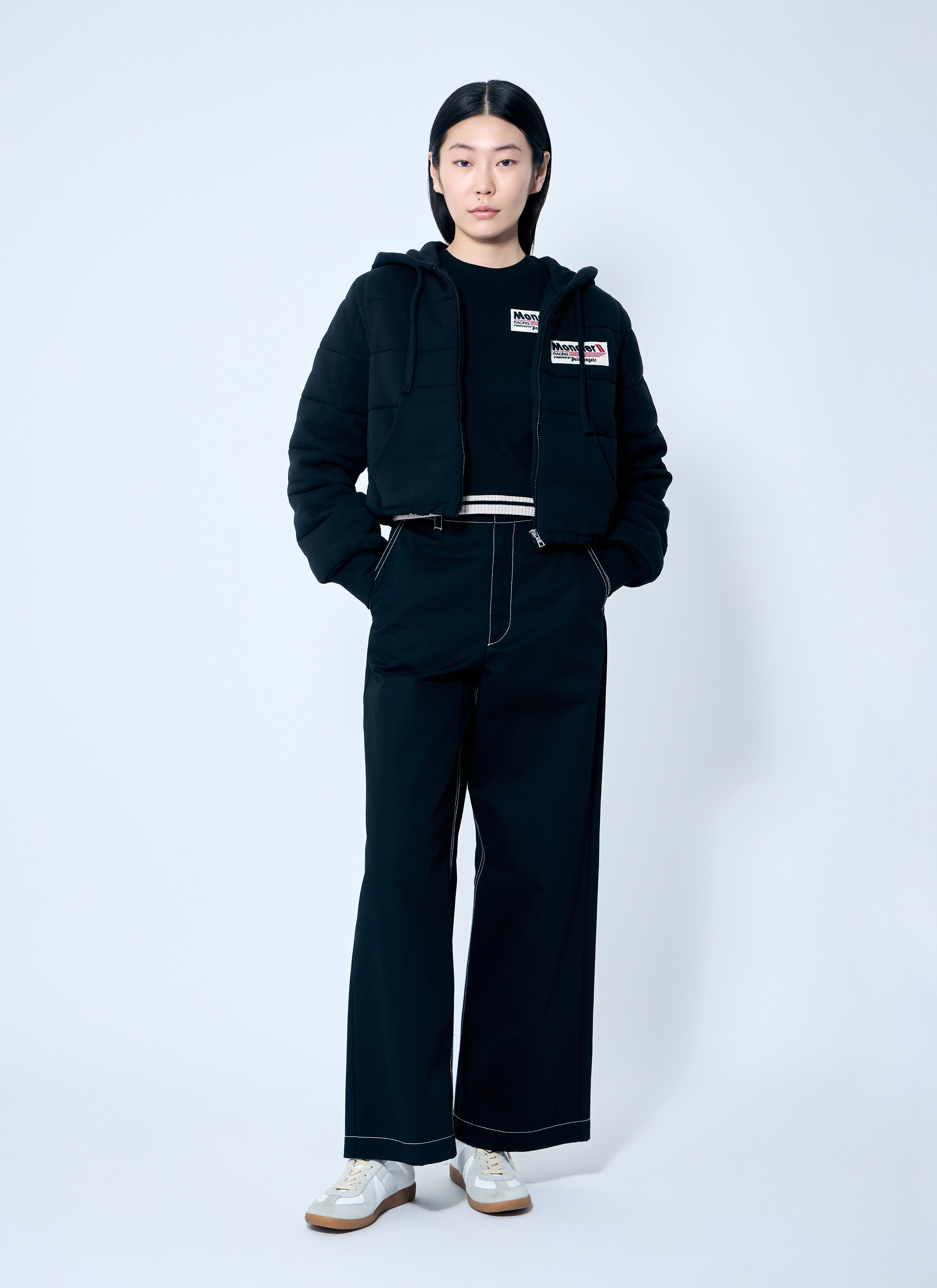 8 Moncler Palm Angels Women Wide-Leg Pants