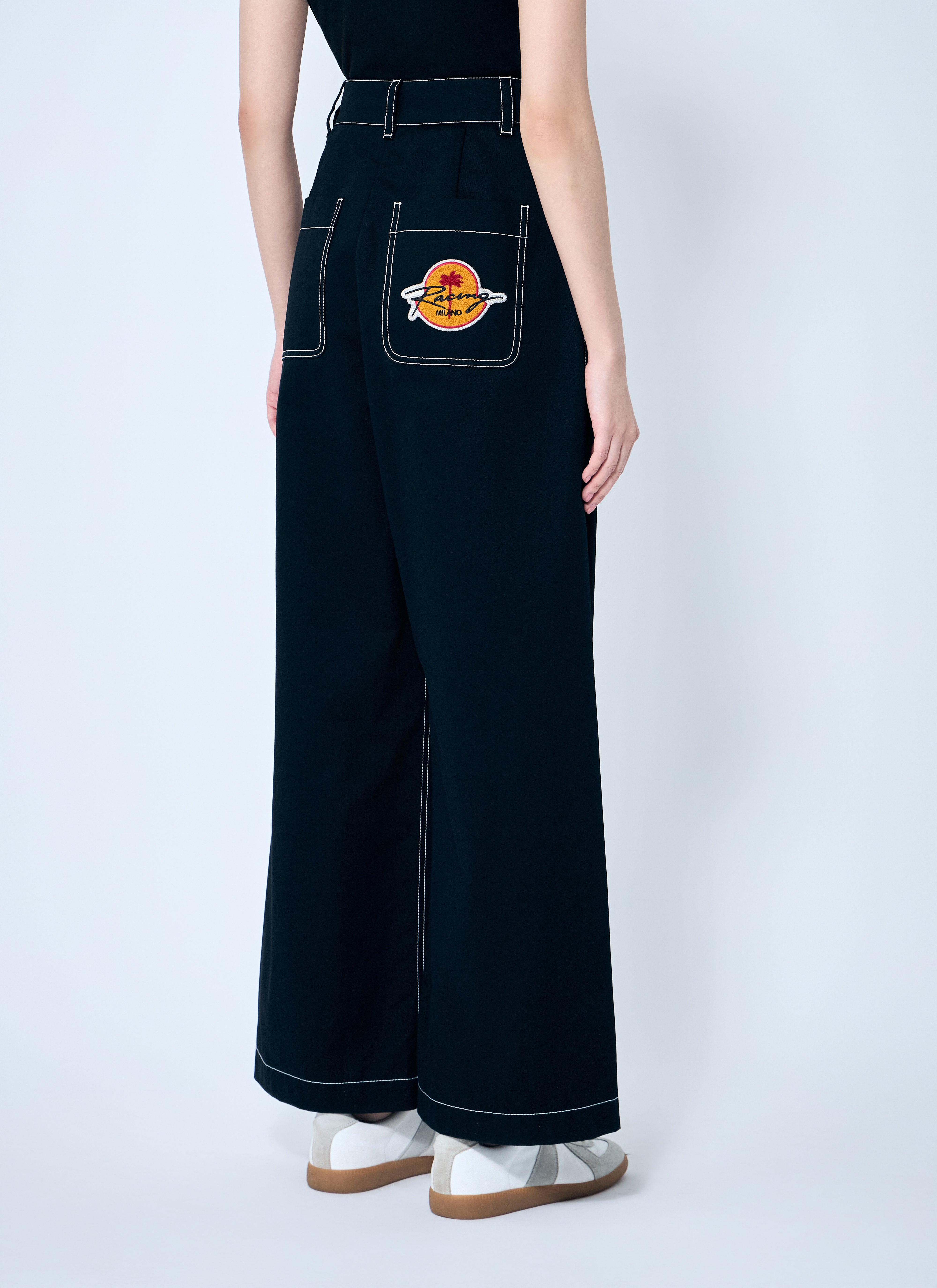 8 Moncler Palm Angels Women Wide-Leg Pants