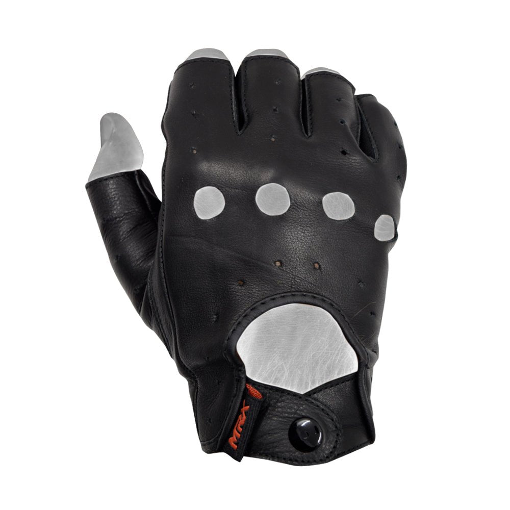 MRX Driving Gloves soft Leather Unlined Motorbike Riding Half Fingers Glove for Unisex - Overture Gifts