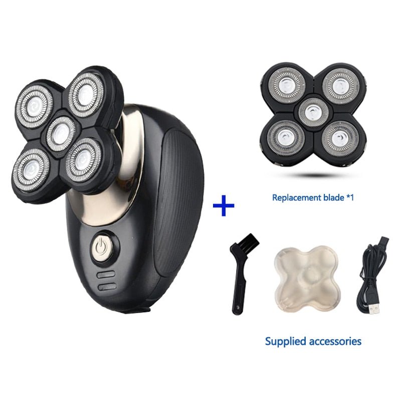Multifunctional Grooming kit Electric Shaver Wet Dry For Men Electric Razor Rechargeable Bald Head Shaving Machine Beard Trimmer - Overture Gifts