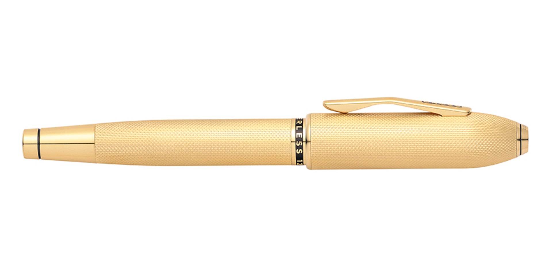 Peerless™ 23KT Heavy Gold Plate with Gold Plated Appointments and Swarovski Crystal Rollerball Pen