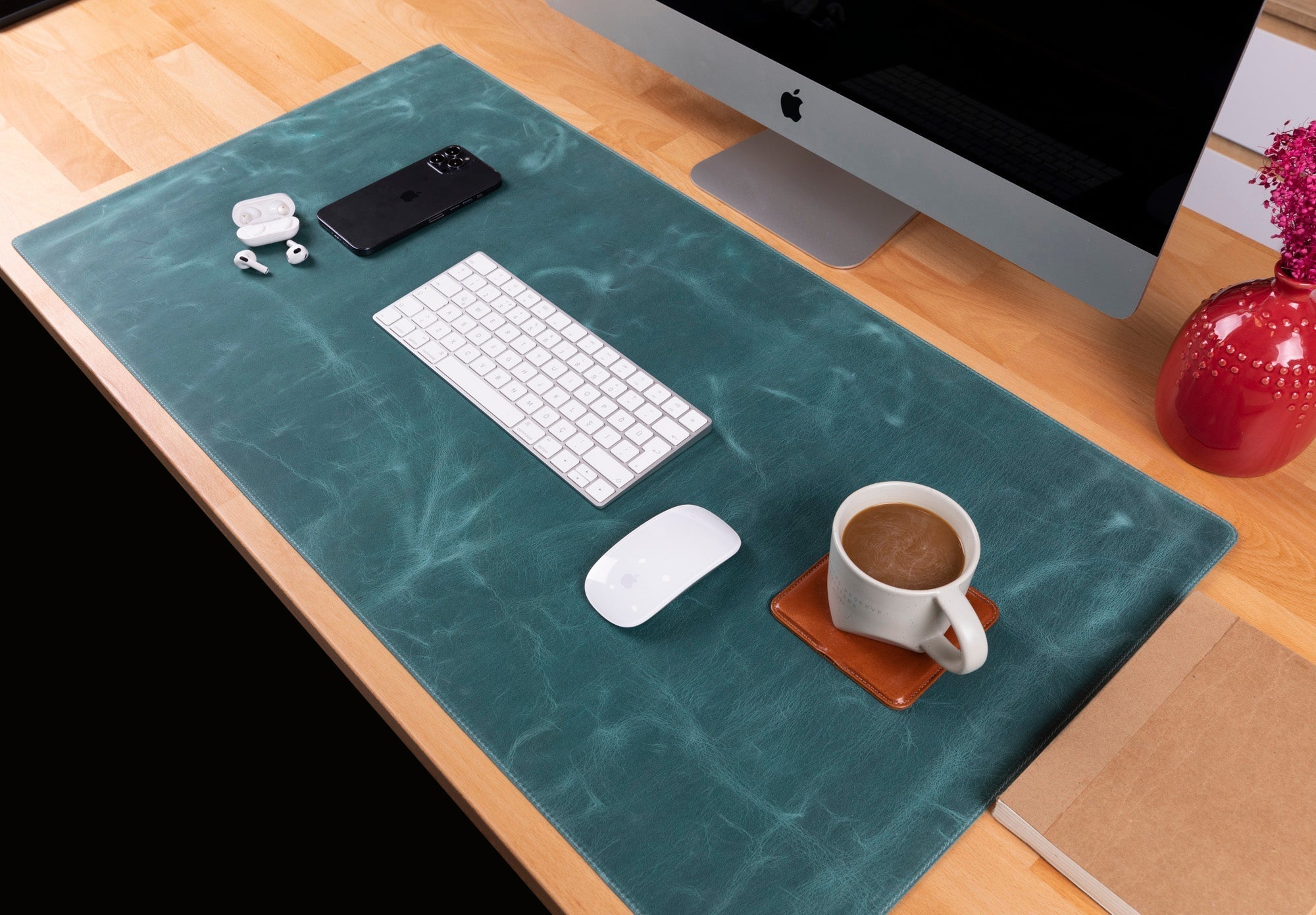 Natural Leather Desk Mat (91 cm x 48 cm) - Overture Gifts