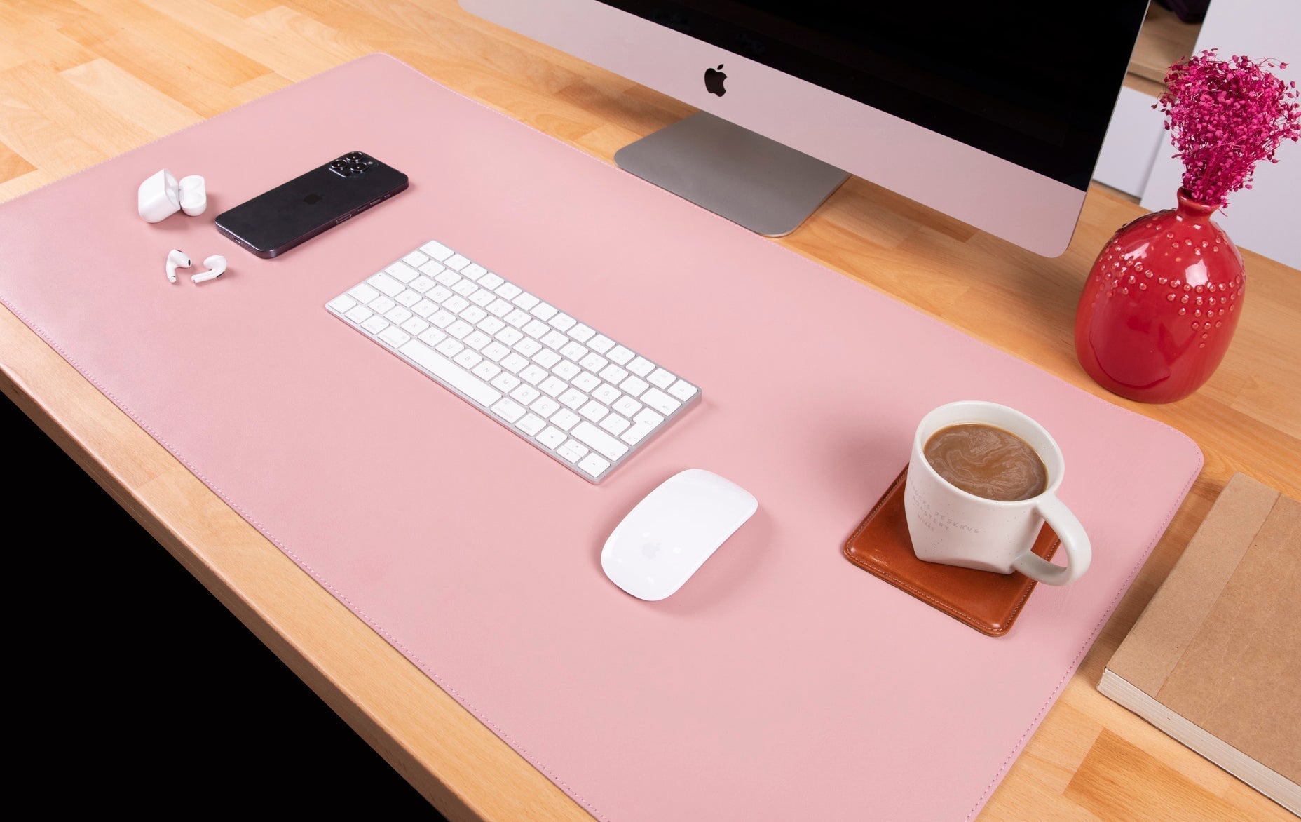 Natural Leather Desk Mat (91 cm x 48 cm) - Overture Gifts