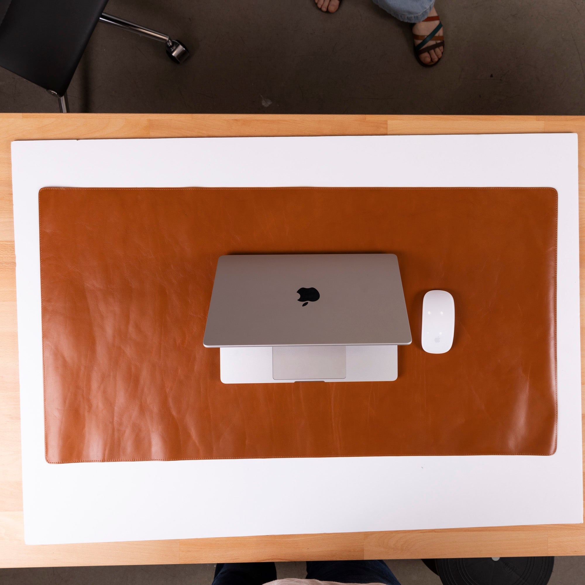 Natural Leather Desk Mat (91 cm x 48 cm) - Overture Gifts