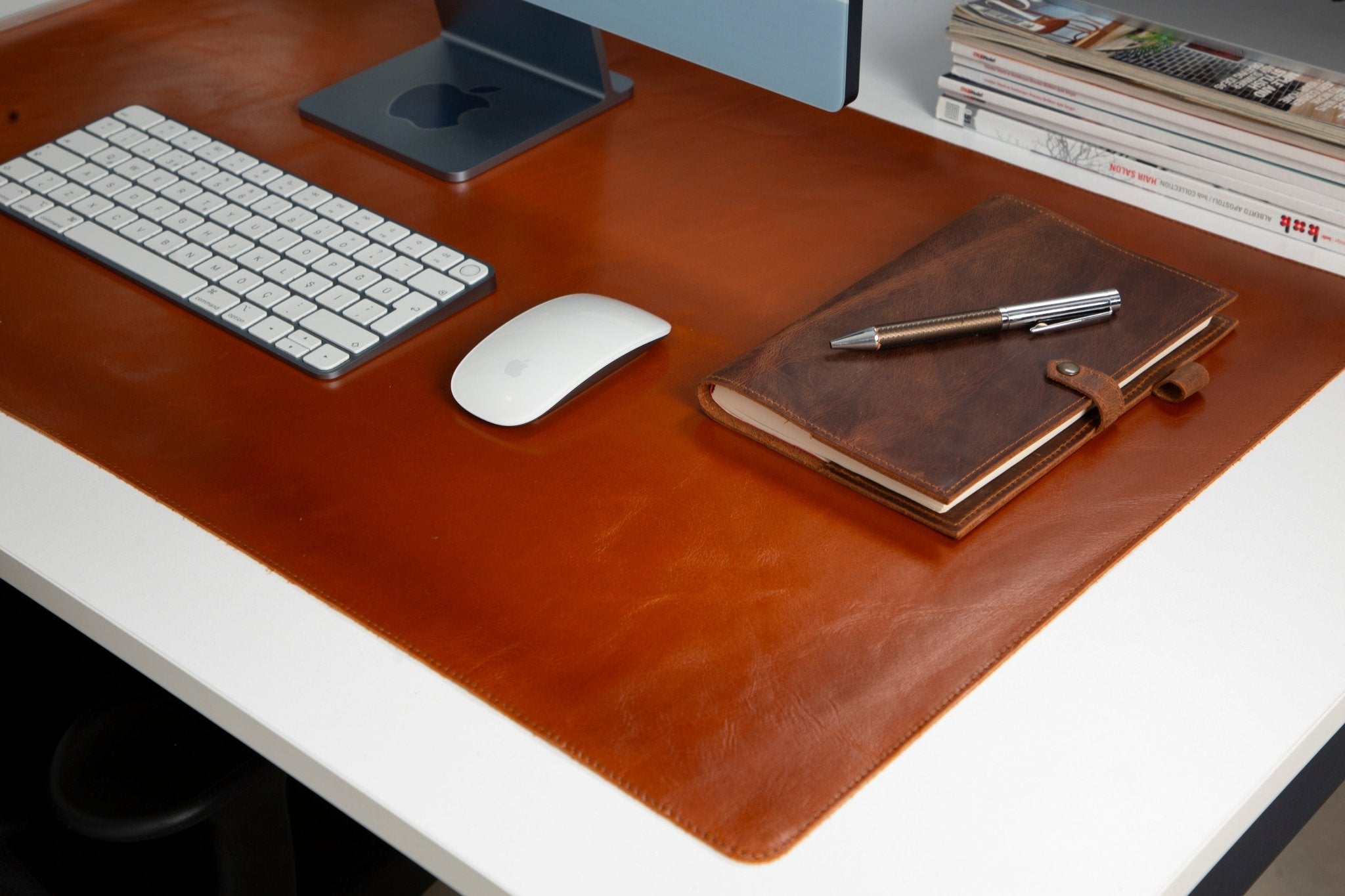 Natural Leather Desk Mat (91 cm x 48 cm) - Overture Gifts
