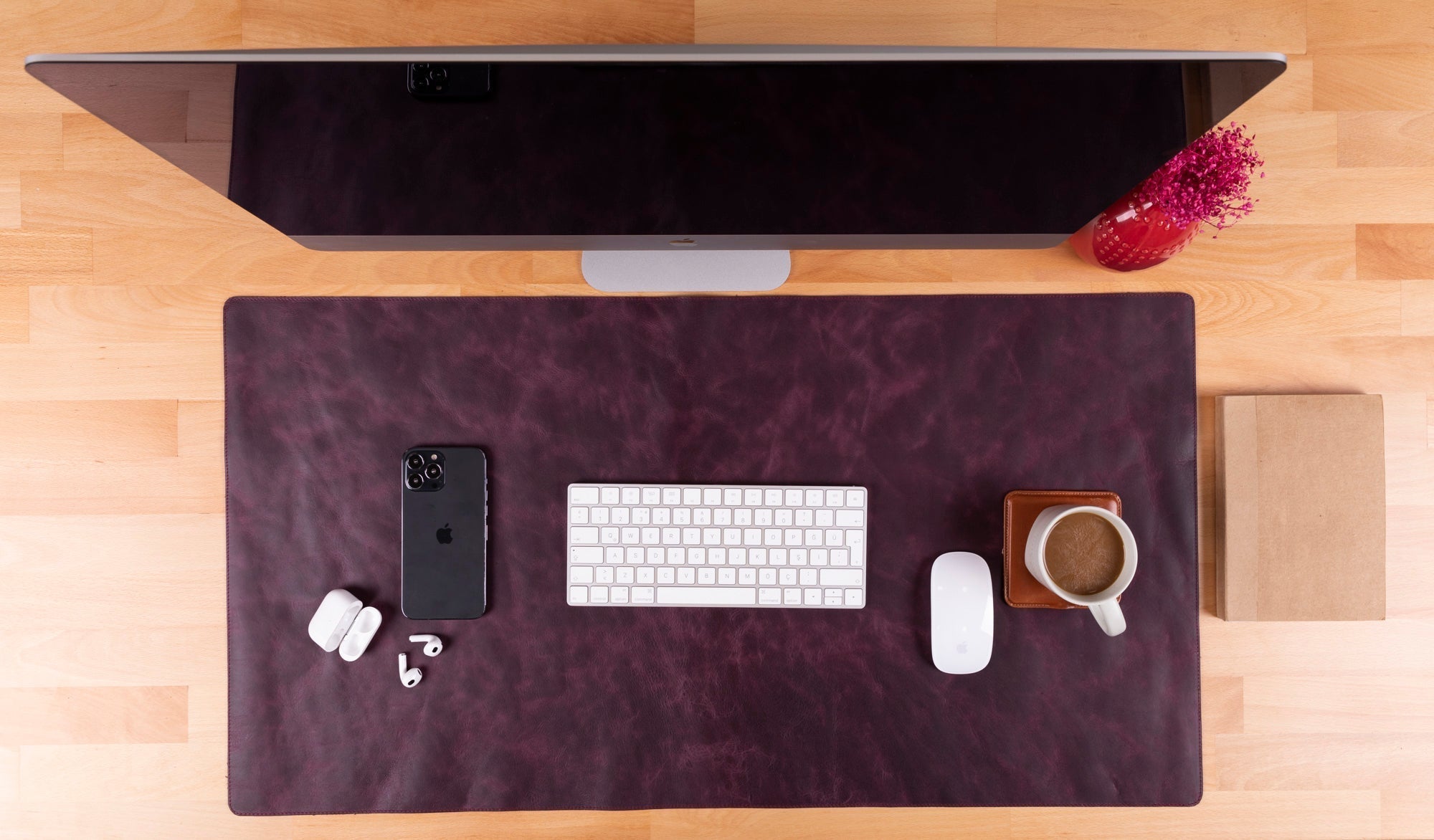 Natural Leather Desk Mat (91 cm x 48 cm) - Overture Gifts