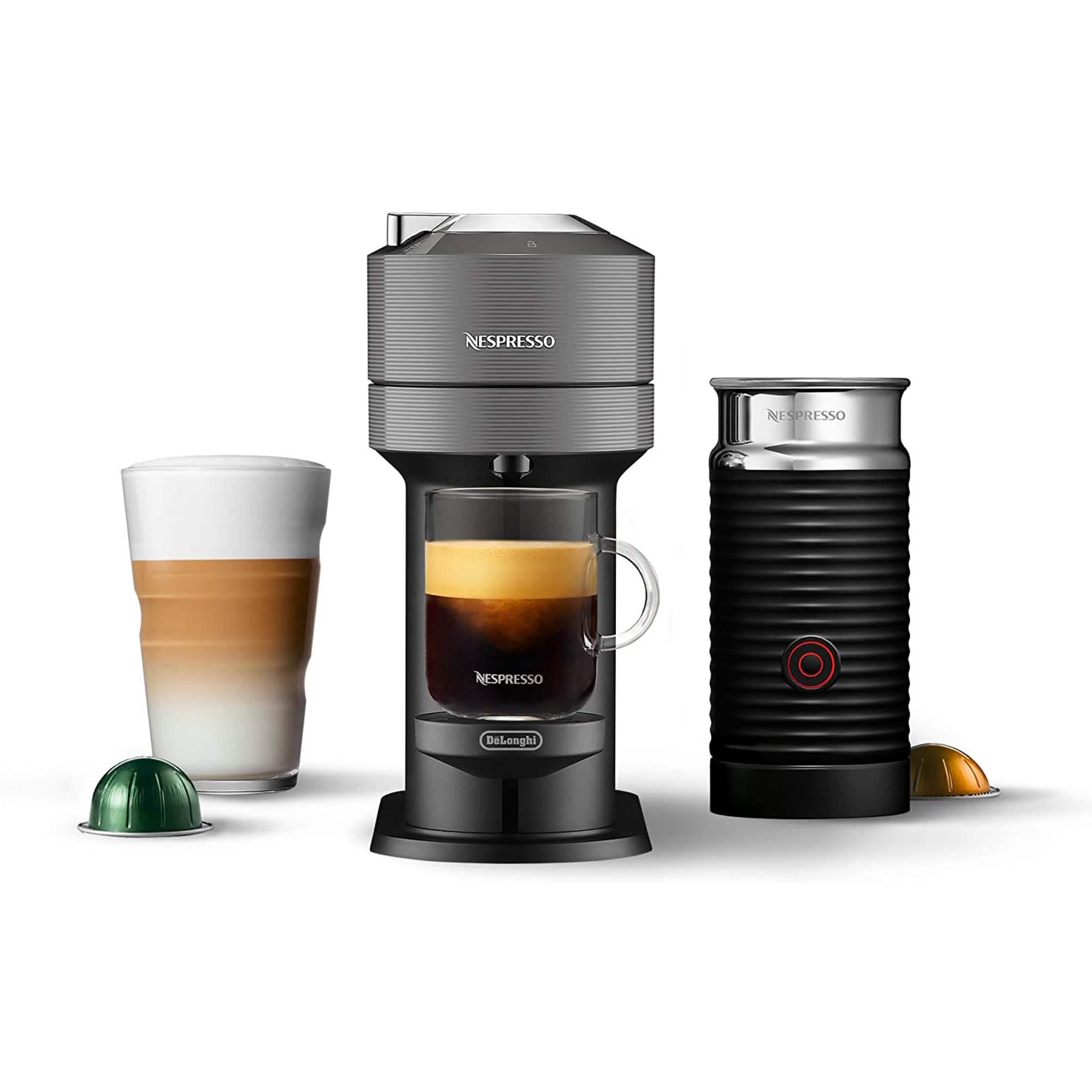 Nespresso Vertuo Next Coffee and Espresso Maker with Aeroccino Milk Frother (Refurbished) - Overture Gifts