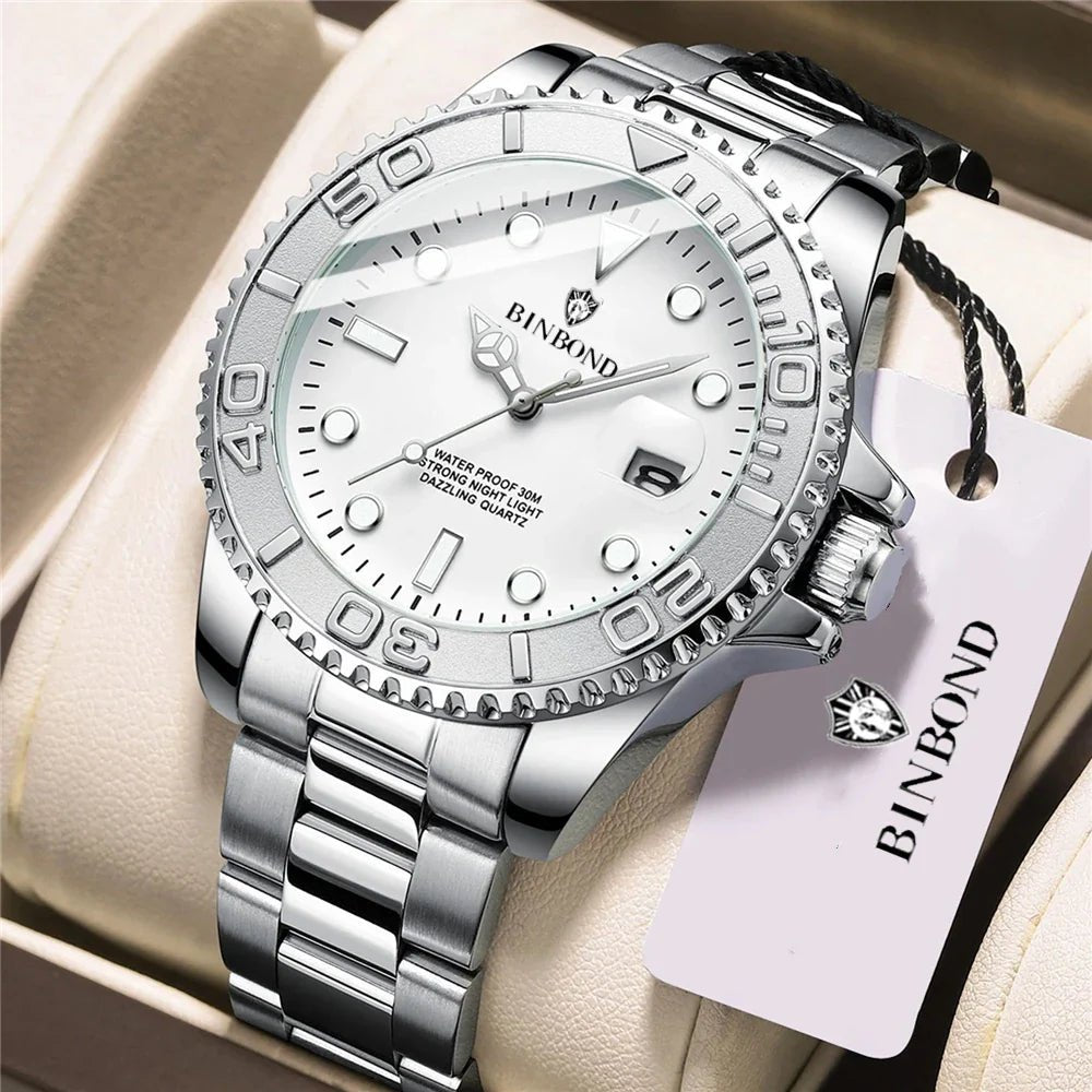 New Automatic Watch Mens Sports Bezel Gray Digital Luxury Watches For Man Fashion Quartz Wristwatches Gifts Men Tudo Por 1 Real - Overture Gifts