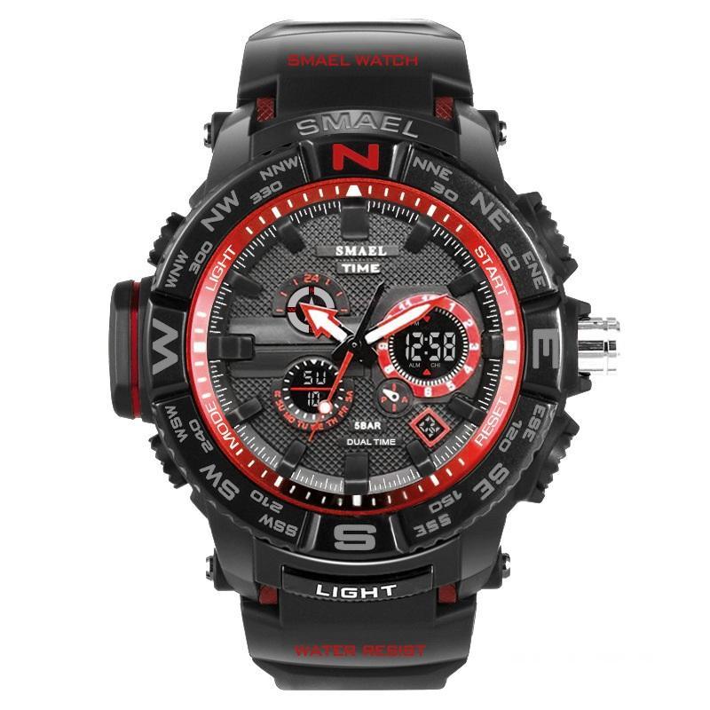 New Luxury Sport Watch With Dual Display LED Digital Analog Electronic Quartz Display and Waterproof 30M protection - Overture Gifts