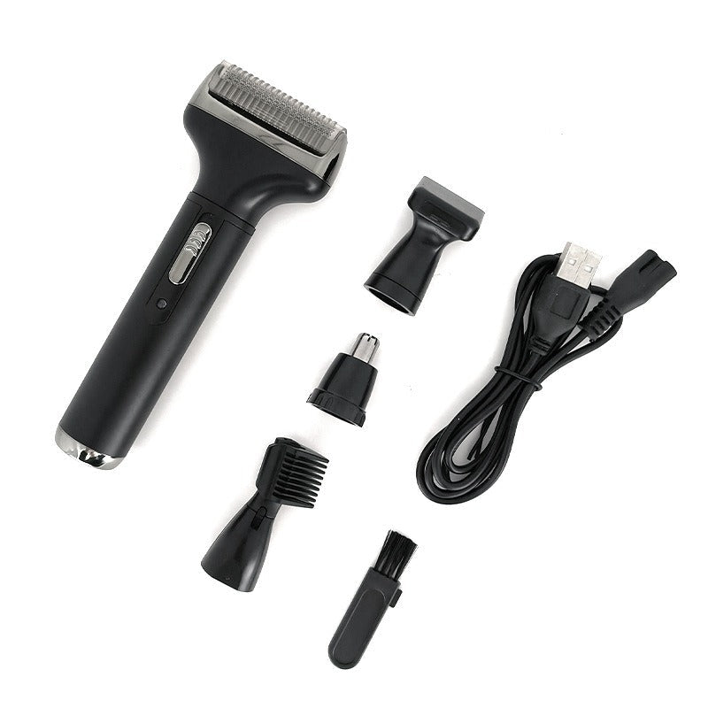 New Men's 4 in 1 Electric Razor Nose Hair Sideburns Knife Trimmer Eyebrow Grooming Set Compound - Overture Gifts