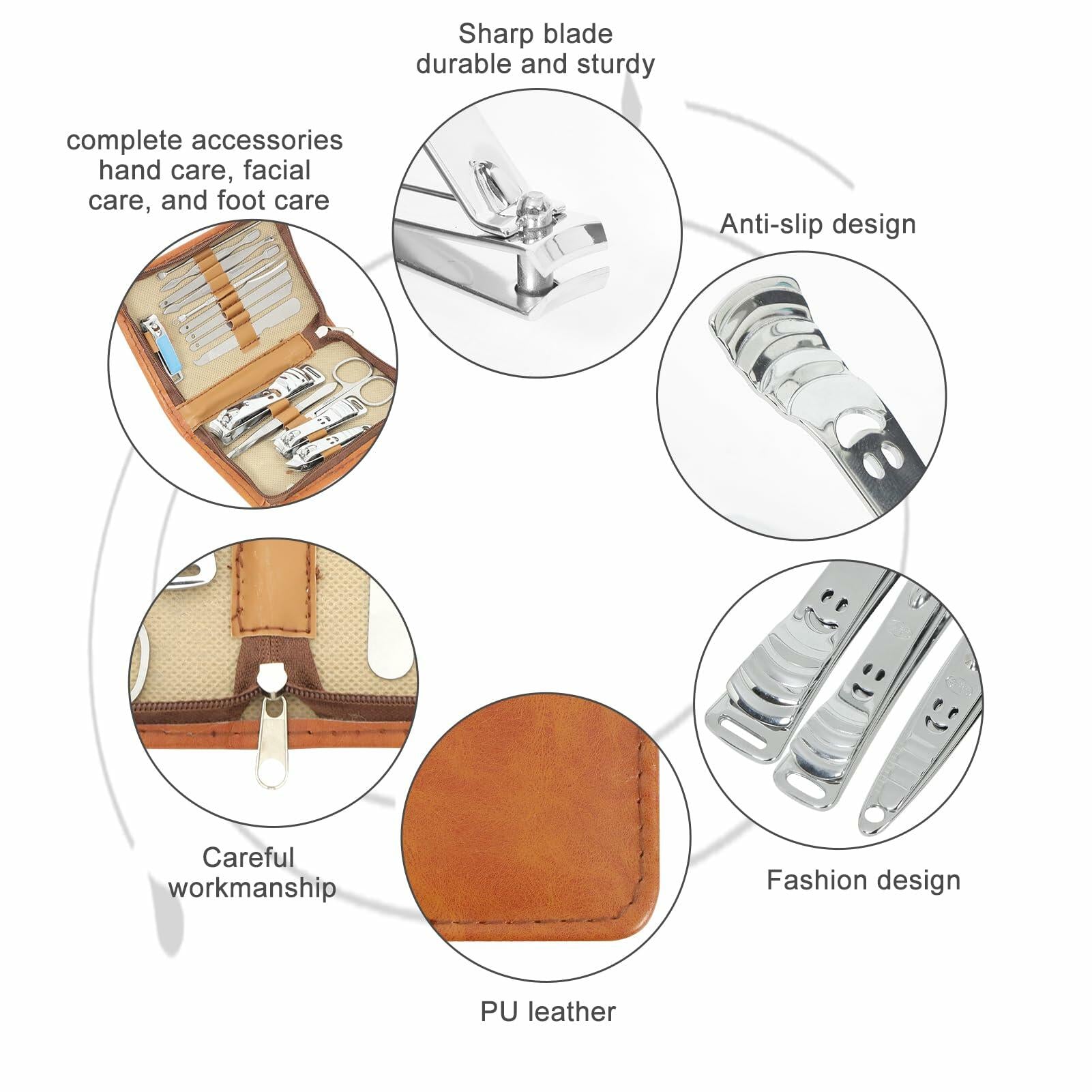 The Artisan Grooming Set — 15-Piece Manicure & Pedicure Collection