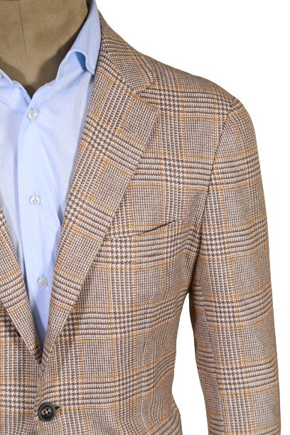 Kiton Checked Cashmere Sport Jacket