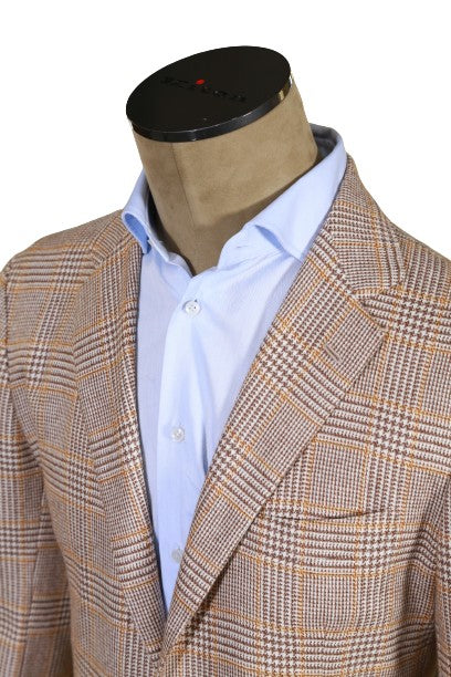 Kiton Checked Cashmere Sport Jacket